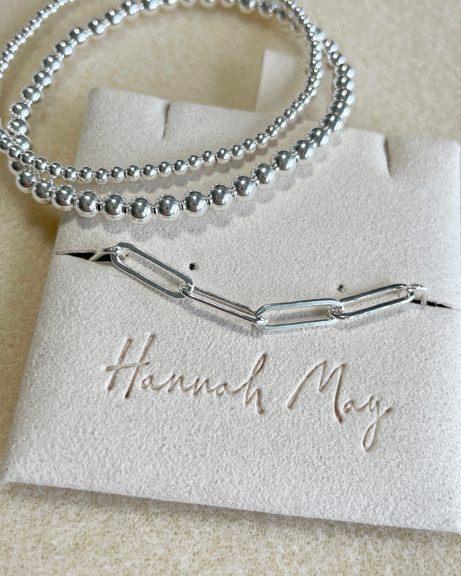 Gold Paperclip Chain Bracelet by Hannah May Jewelry