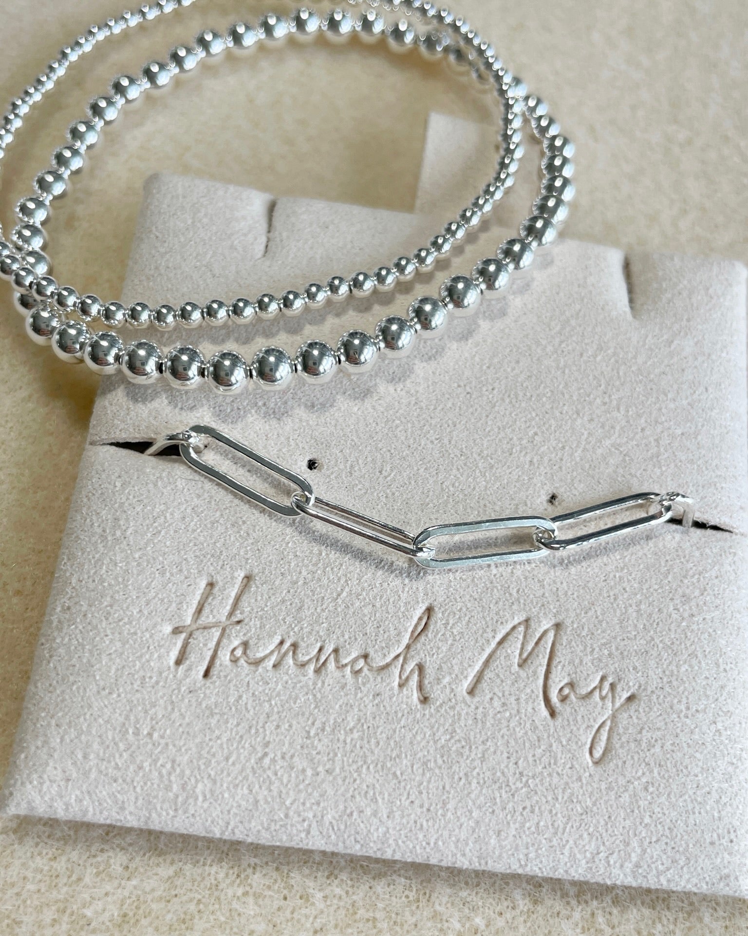 Gold Paperclip Chain Bracelet by Hannah May Jewelry