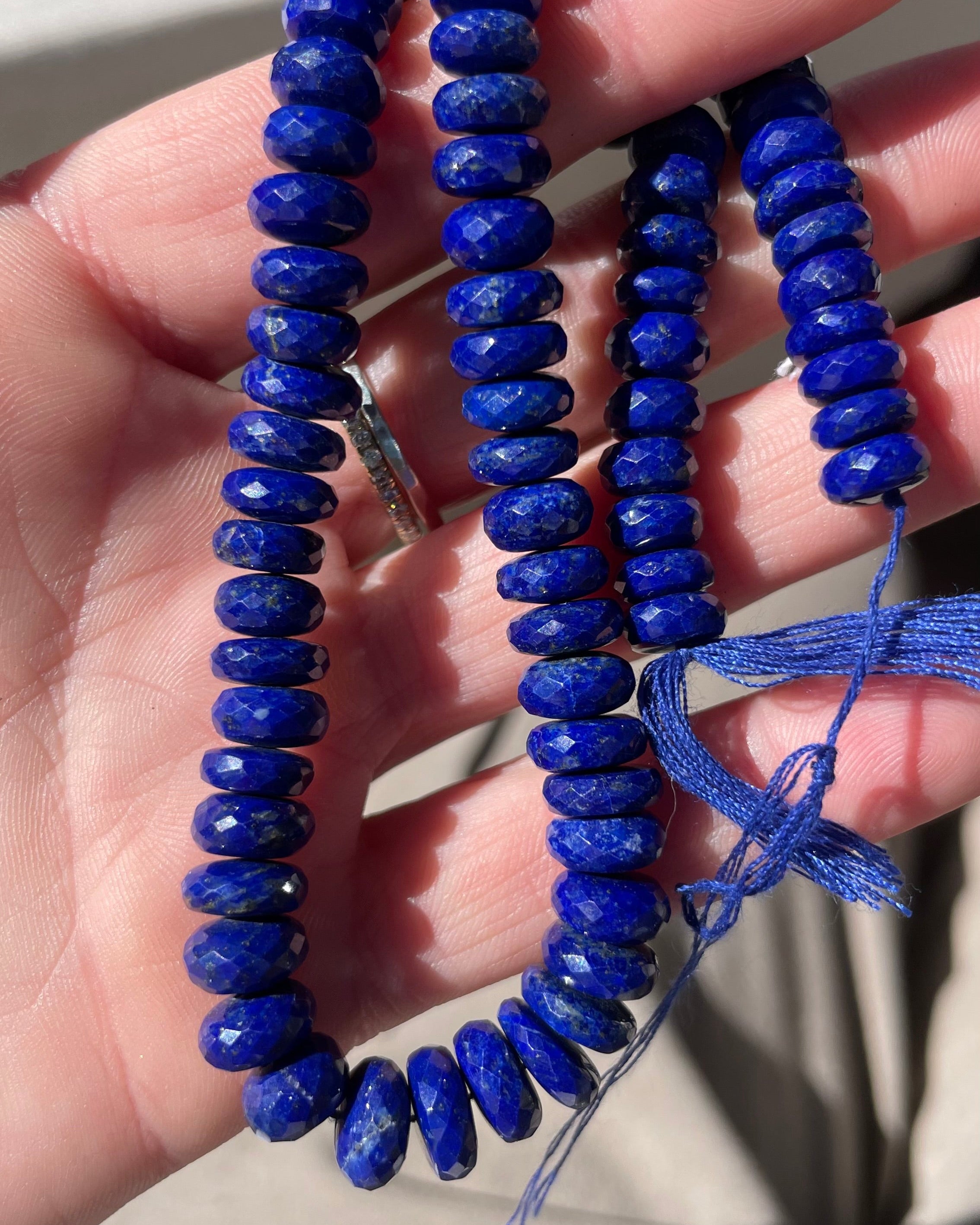 Lapis Lazuli Chain Link Necklace Hannah May Jewelry