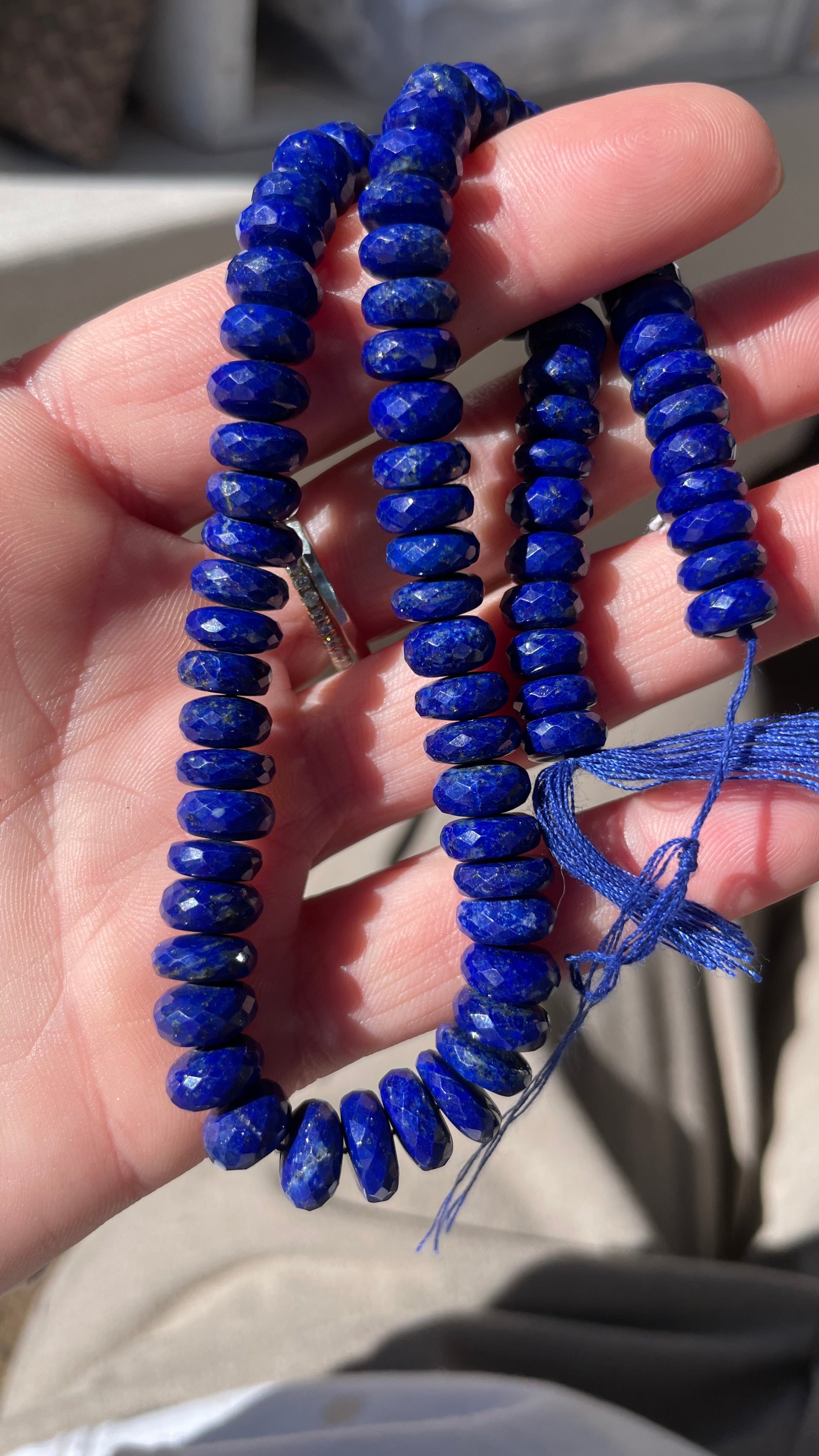 Lapis Lazuli Chain Link Necklace Hannah May Jewelry