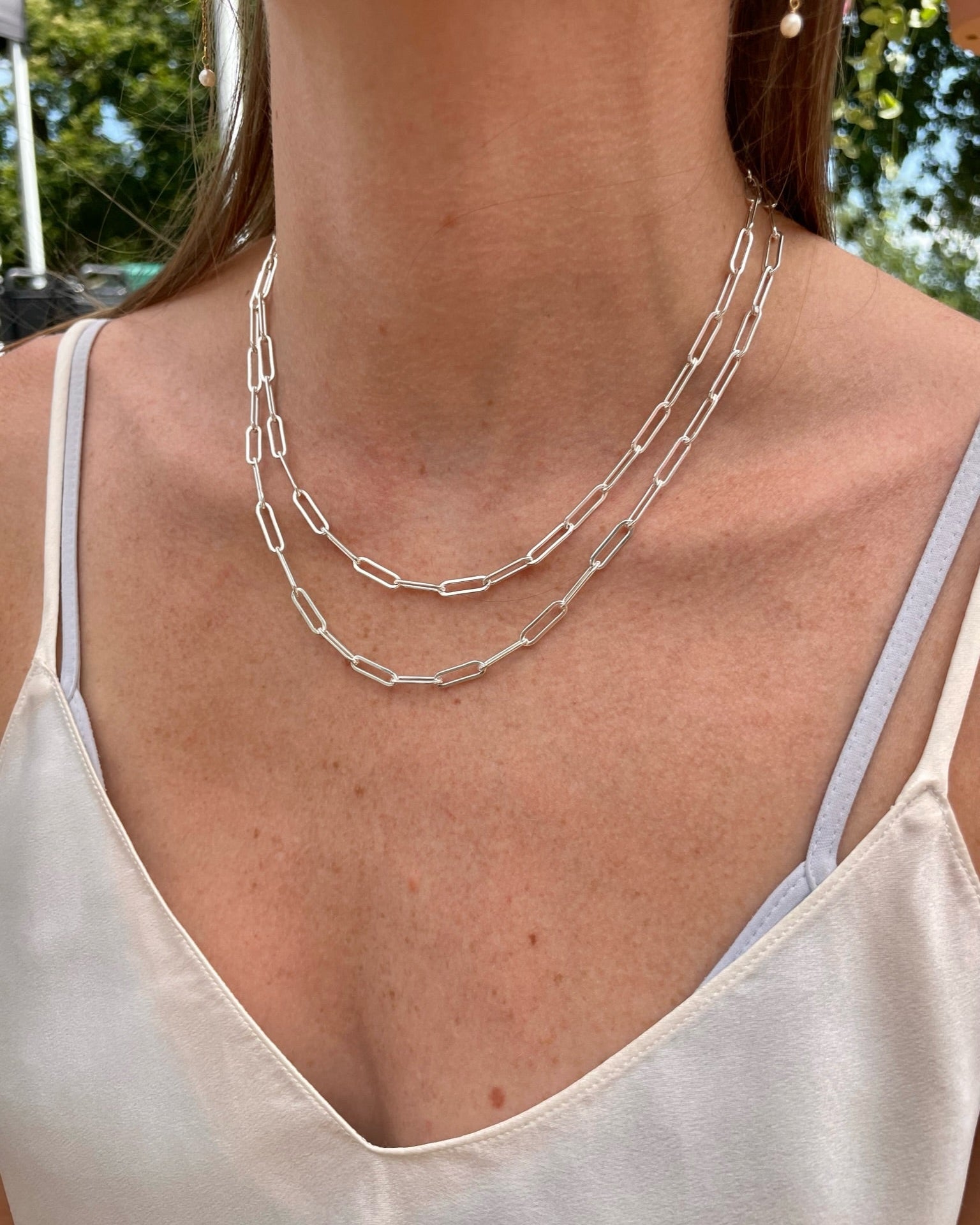 Gold Paperclip Chain Necklace by Hannah May Jewelry