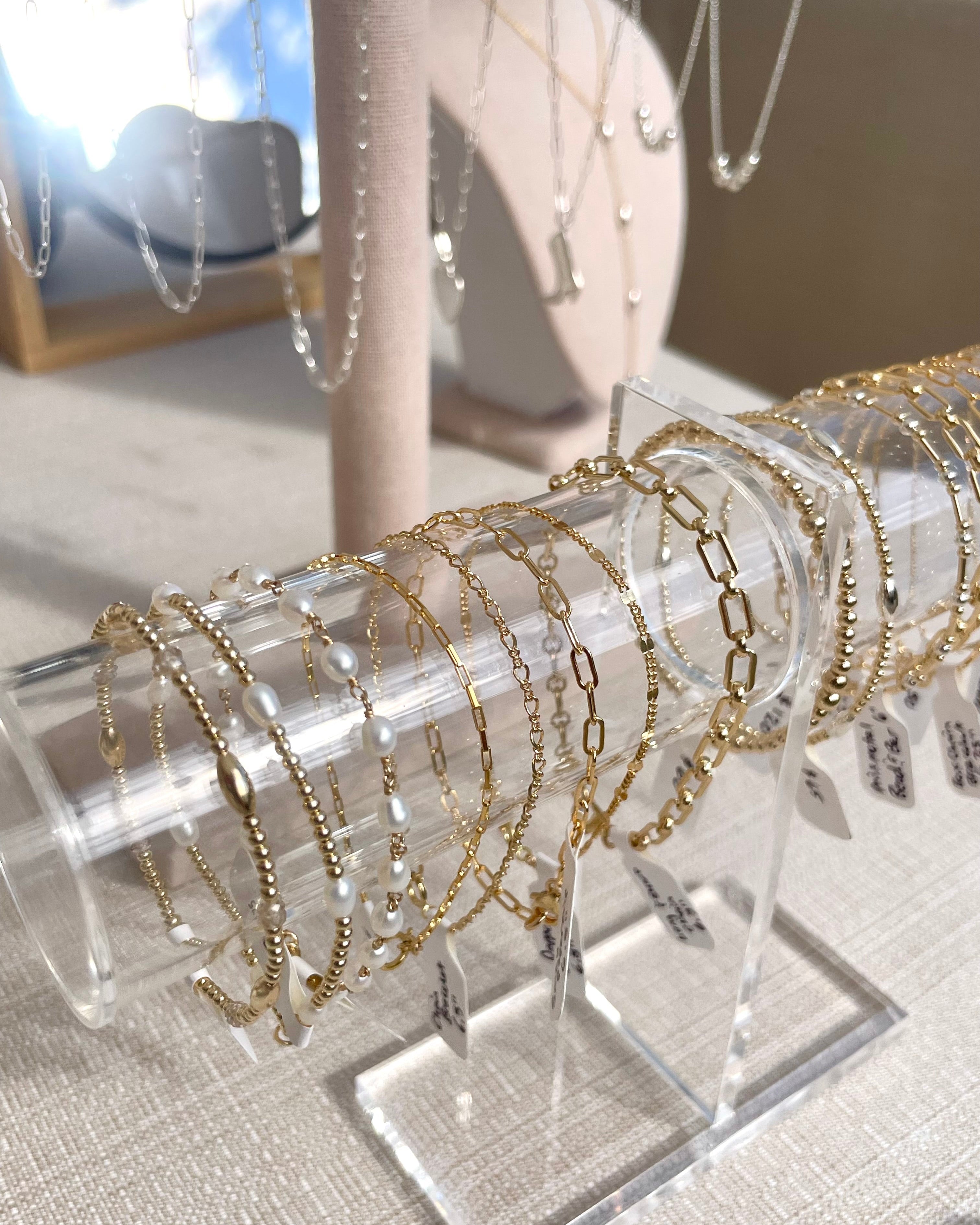 Gold Filled Box Chain Bracelet by Hannah May Jewelry