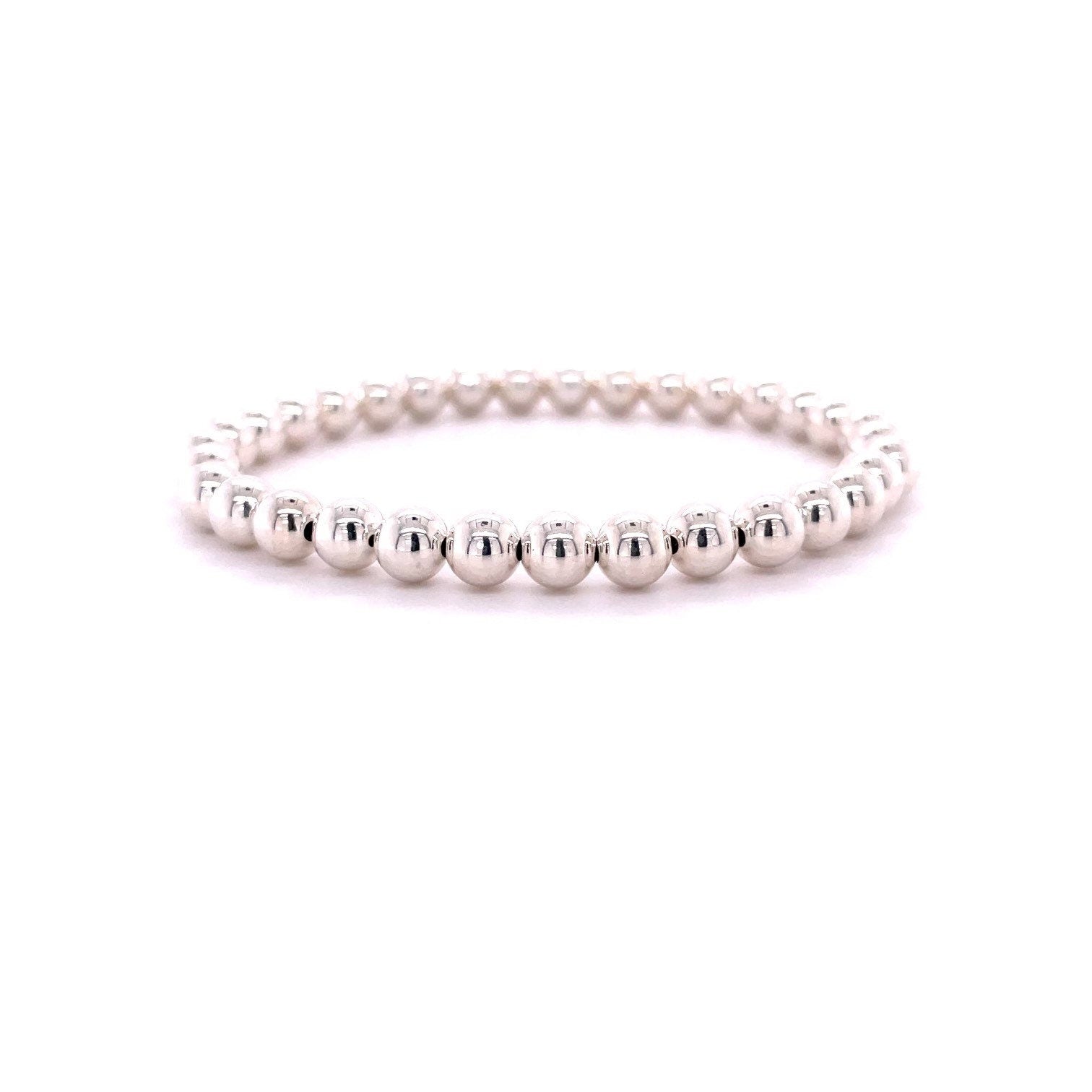 Gold Beaded Bracelet 4mm Hannah May Jewelry