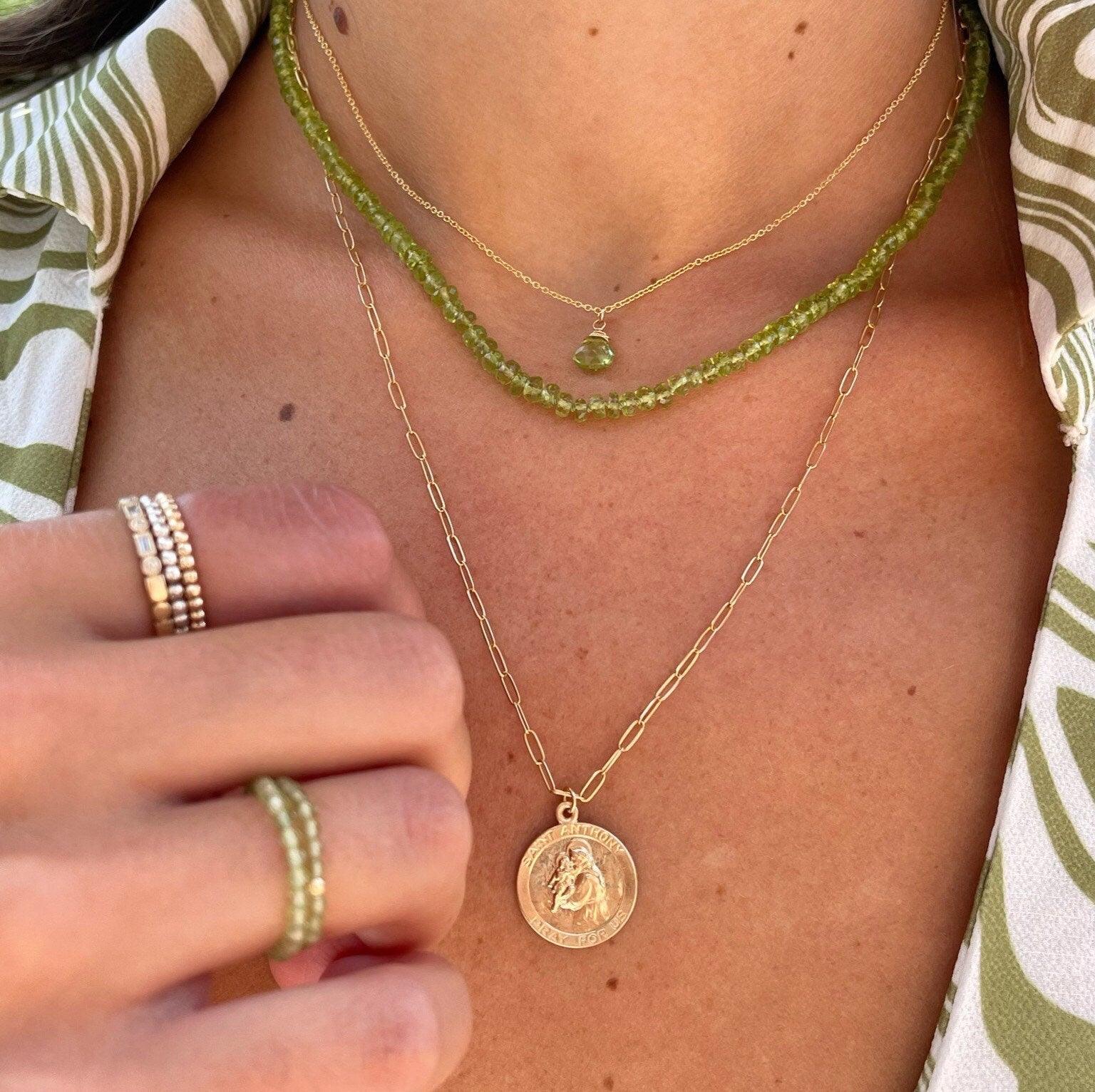 St Anthony Coin Necklace, Protection Necklace, Saint of Lost Items Hannah May Jewelry