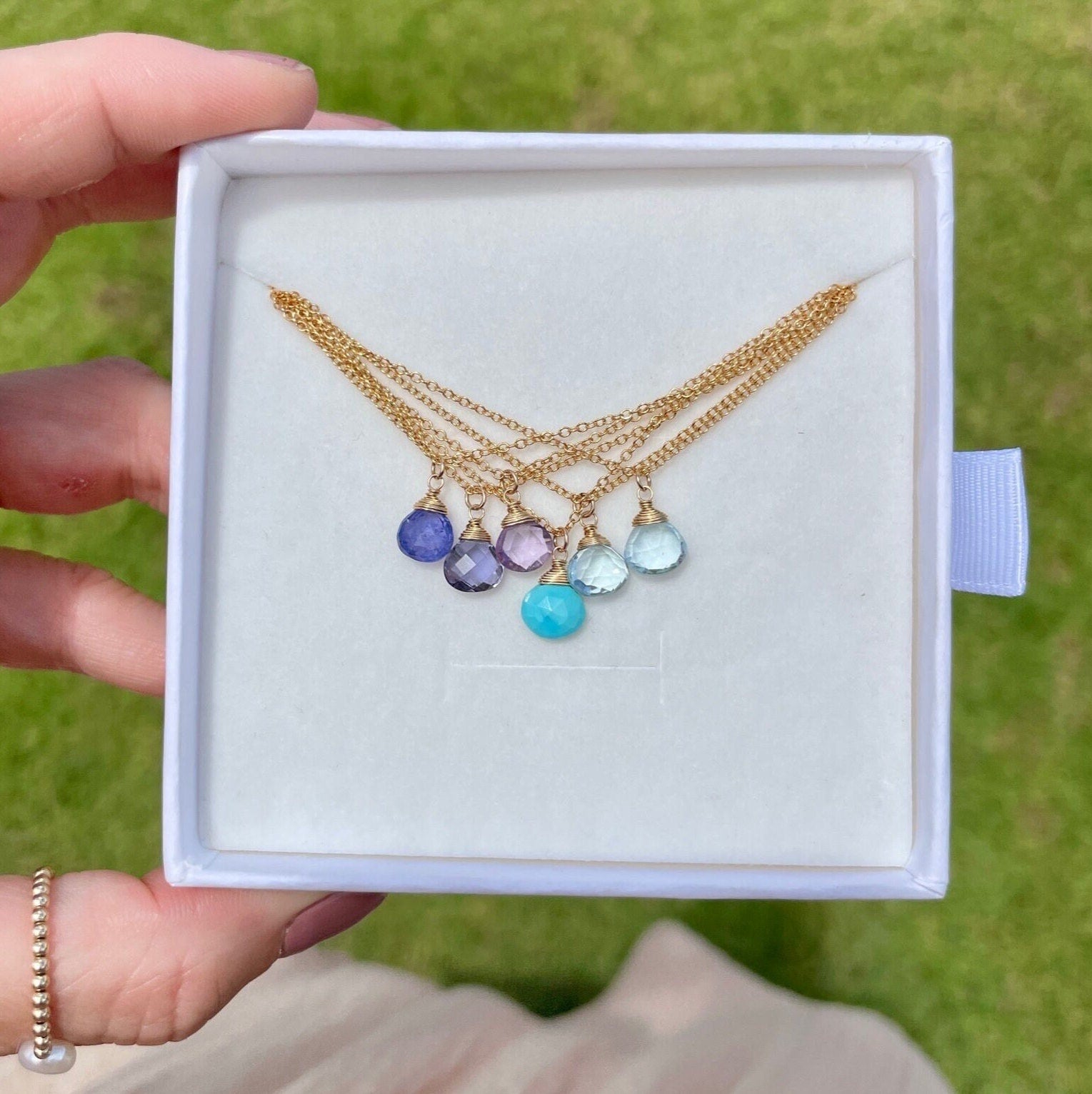 Tanzanite Necklace, December Birthstone Hannah May Jewelry