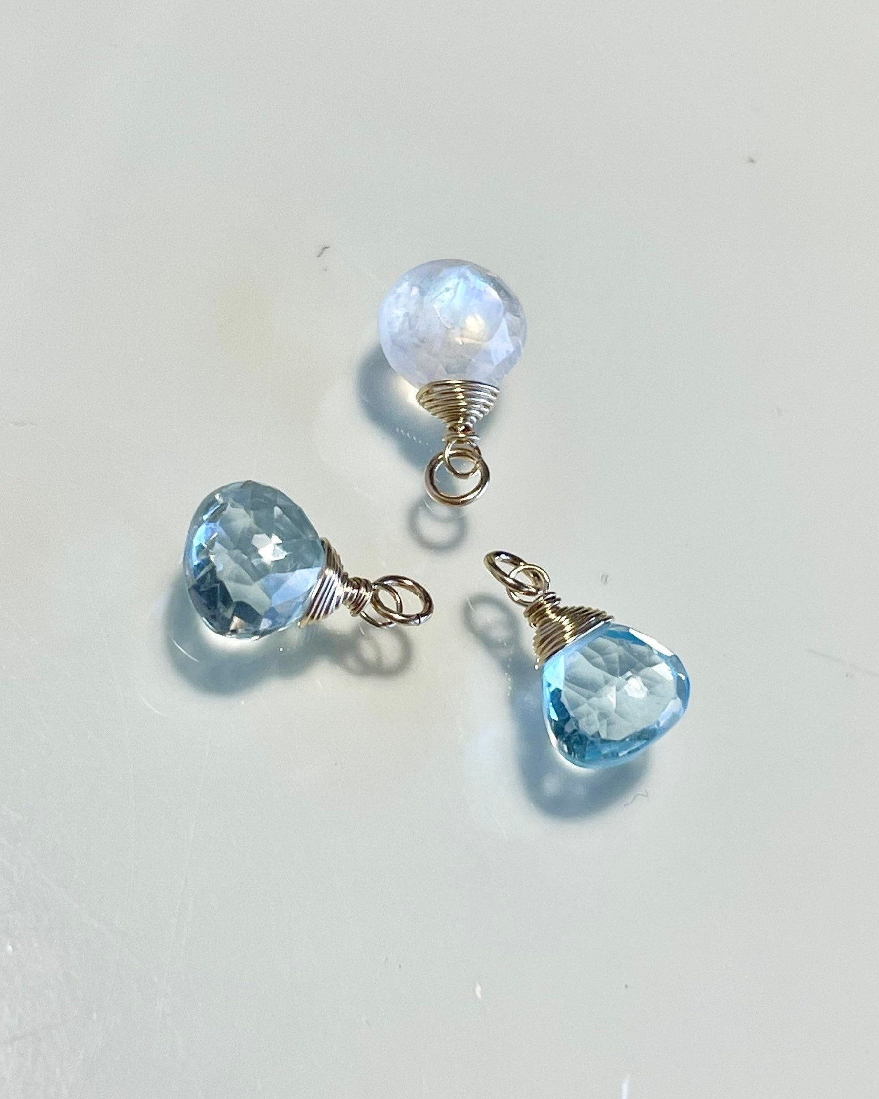 Blue Topaz Necklace, December Birthstone Hannah May Jewelry