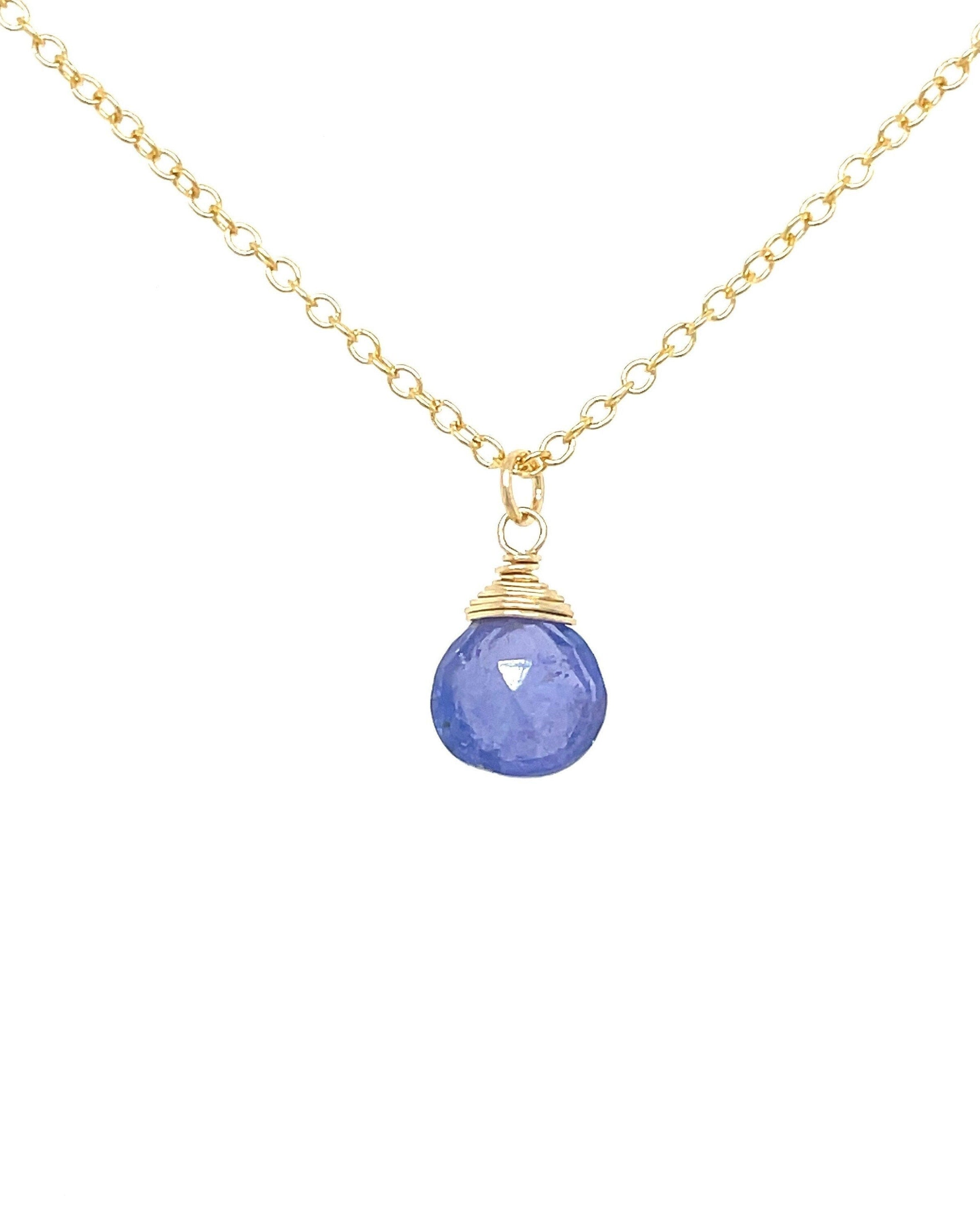 Tanzanite Necklace, December Birthstone Hannah May Jewelry