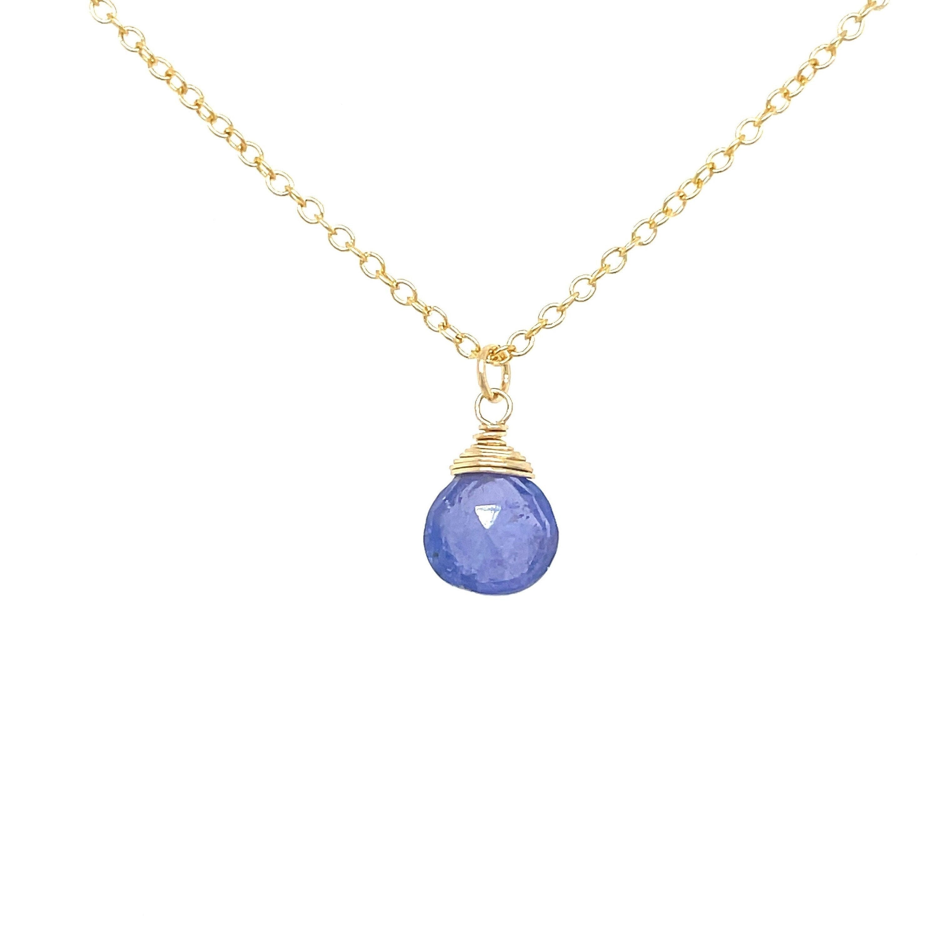 Tanzanite Necklace, December Birthstone Hannah May Jewelry