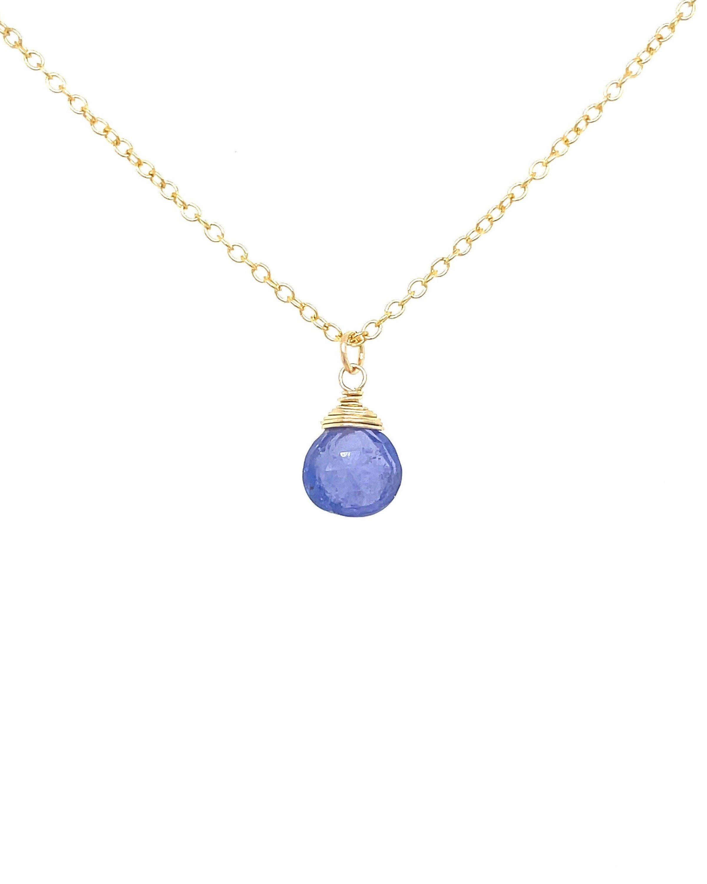 Tanzanite Necklace, December Birthstone Hannah May Jewelry