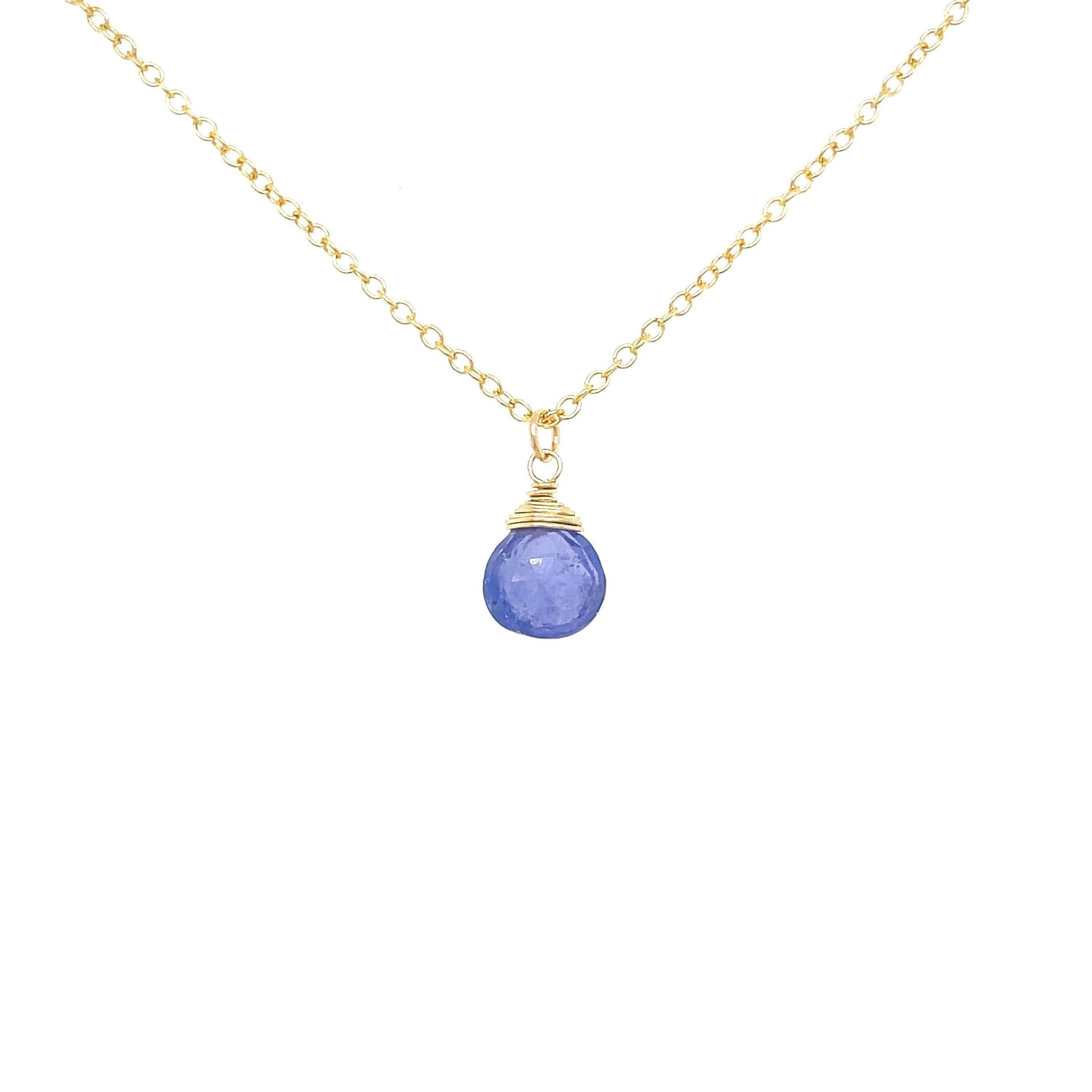 Tanzanite Necklace, December Birthstone Hannah May Jewelry