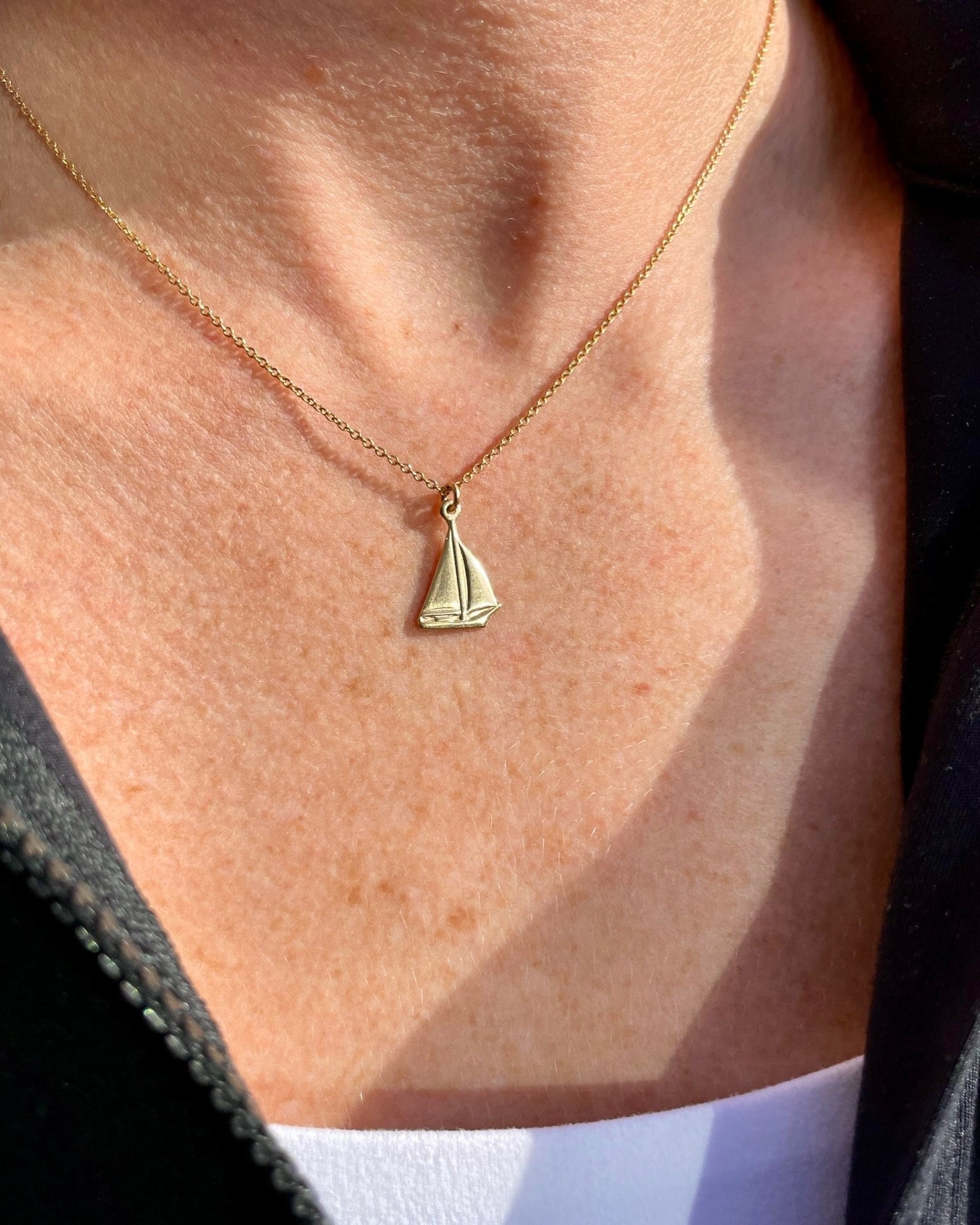 Small Gold Charm Necklace by Hannah May Jewelry