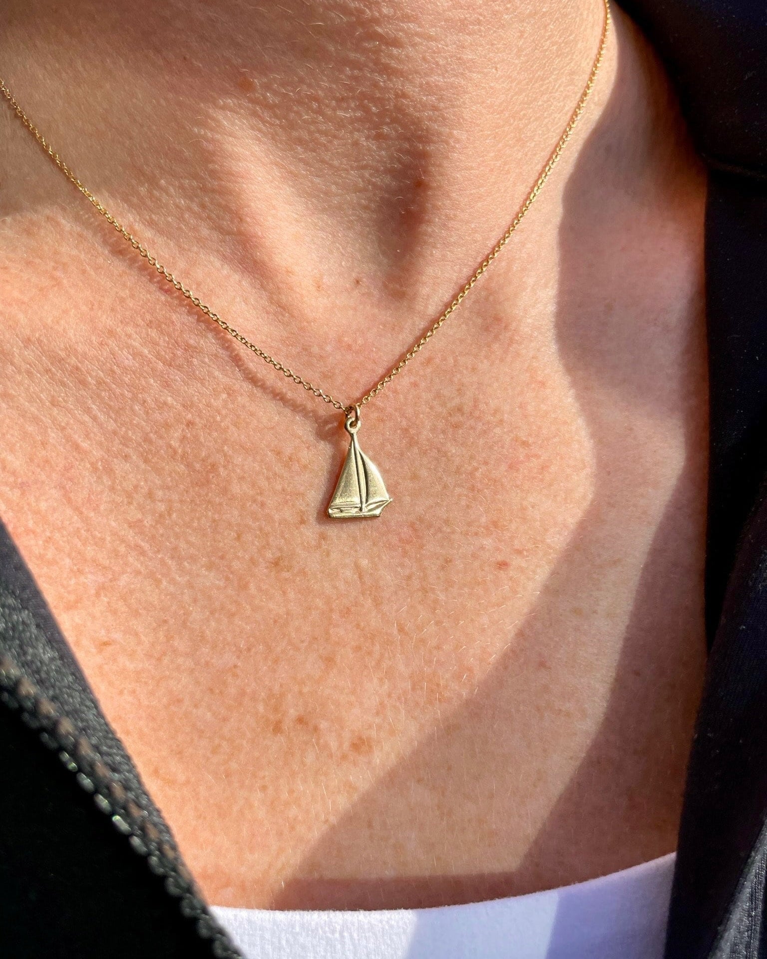 Small Gold Charm Necklace by Hannah May Jewelry