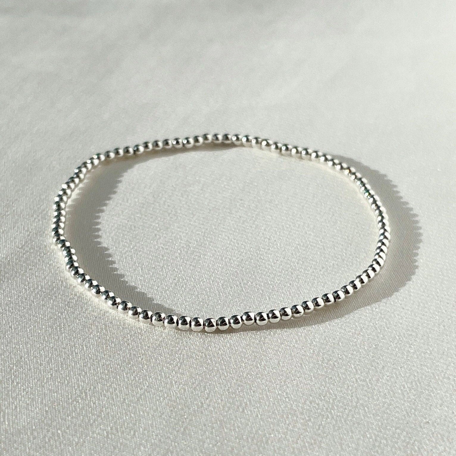 Gold Beaded Bracelet 2mm Hannah May Jewelry