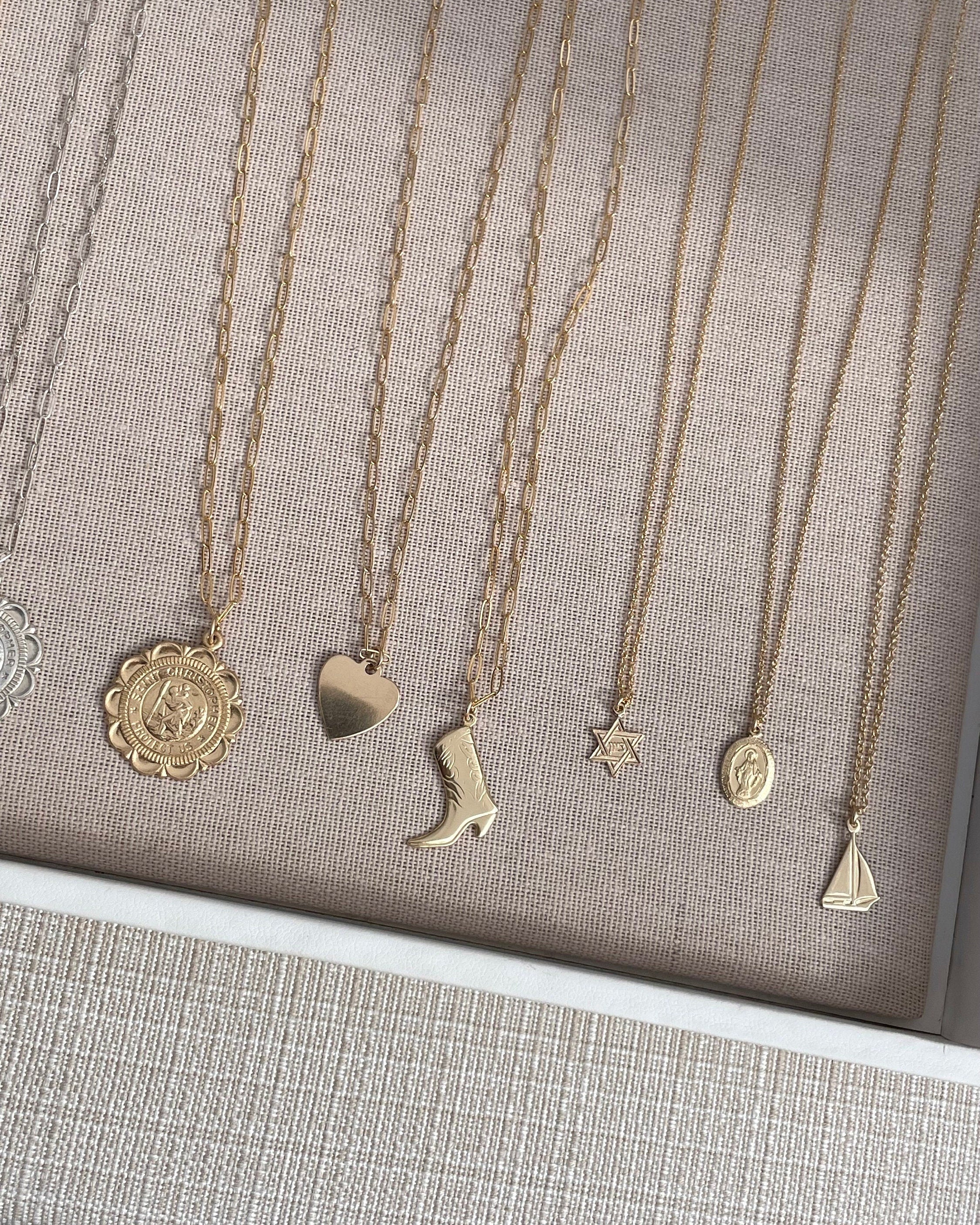 Mini Mother Mary Coin Necklace, Protection Necklace Hannah May Jewelry