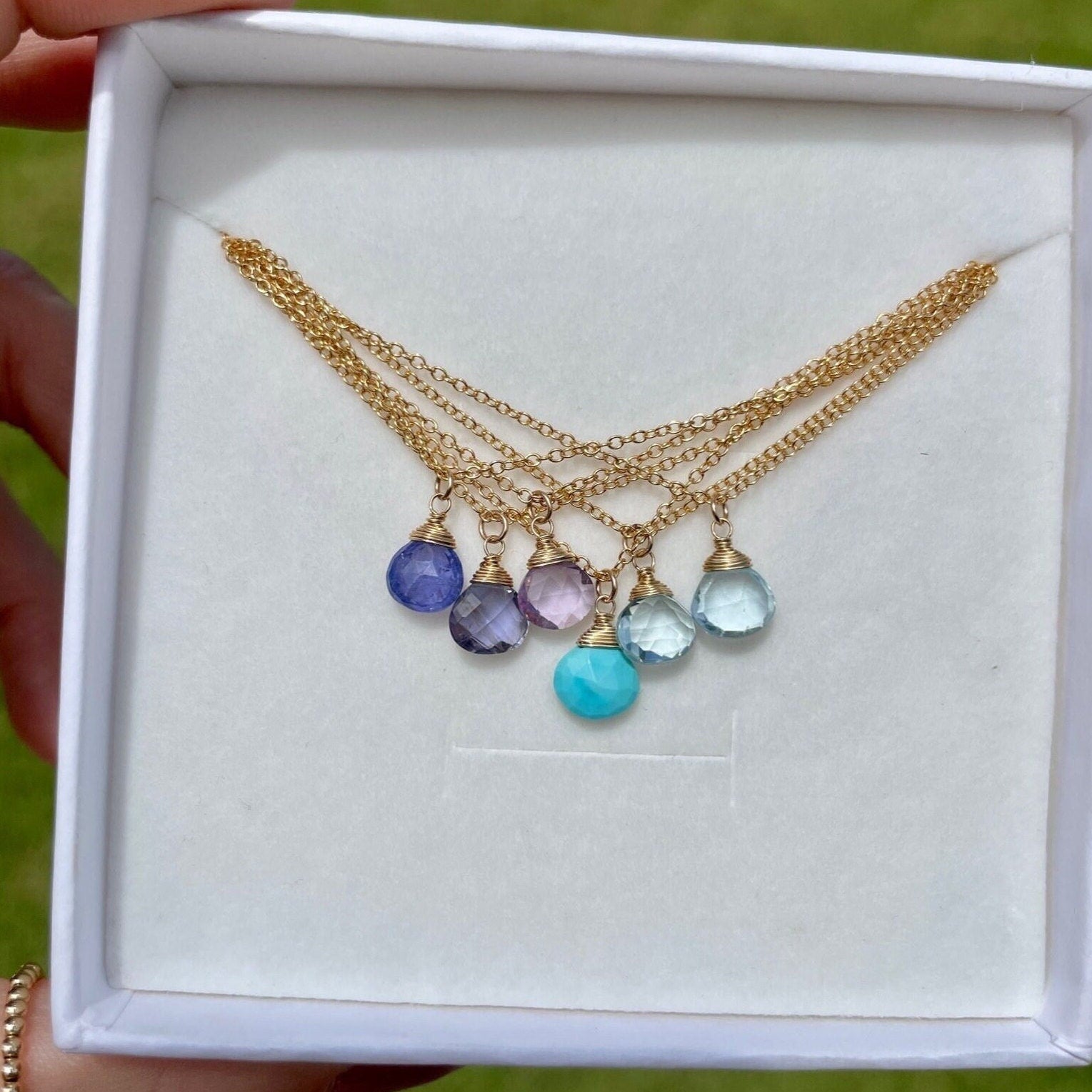 Tanzanite Necklace, December Birthstone Hannah May Jewelry