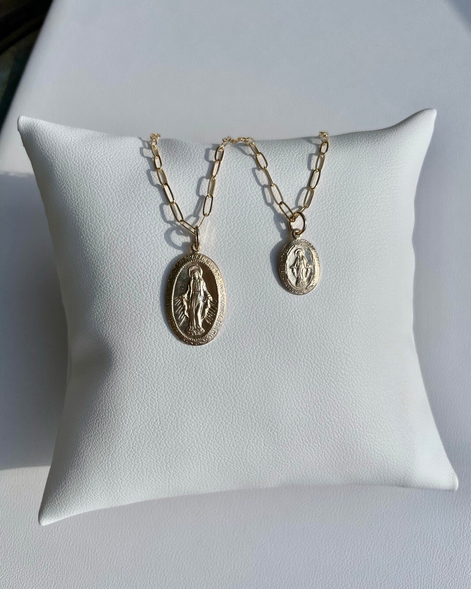 Mini Mother Mary Coin Necklace, Protection Necklace Hannah May Jewelry