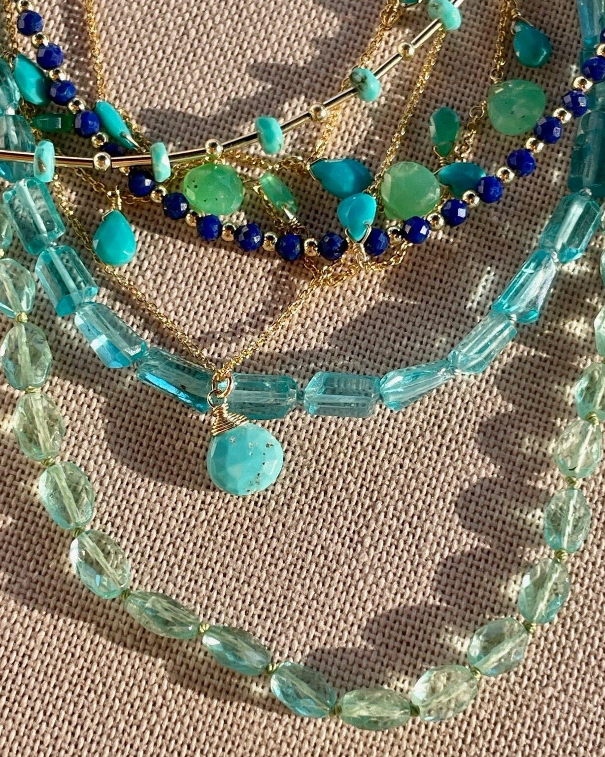 Turquoise Necklace, December Birthstone Hannah May Jewelry