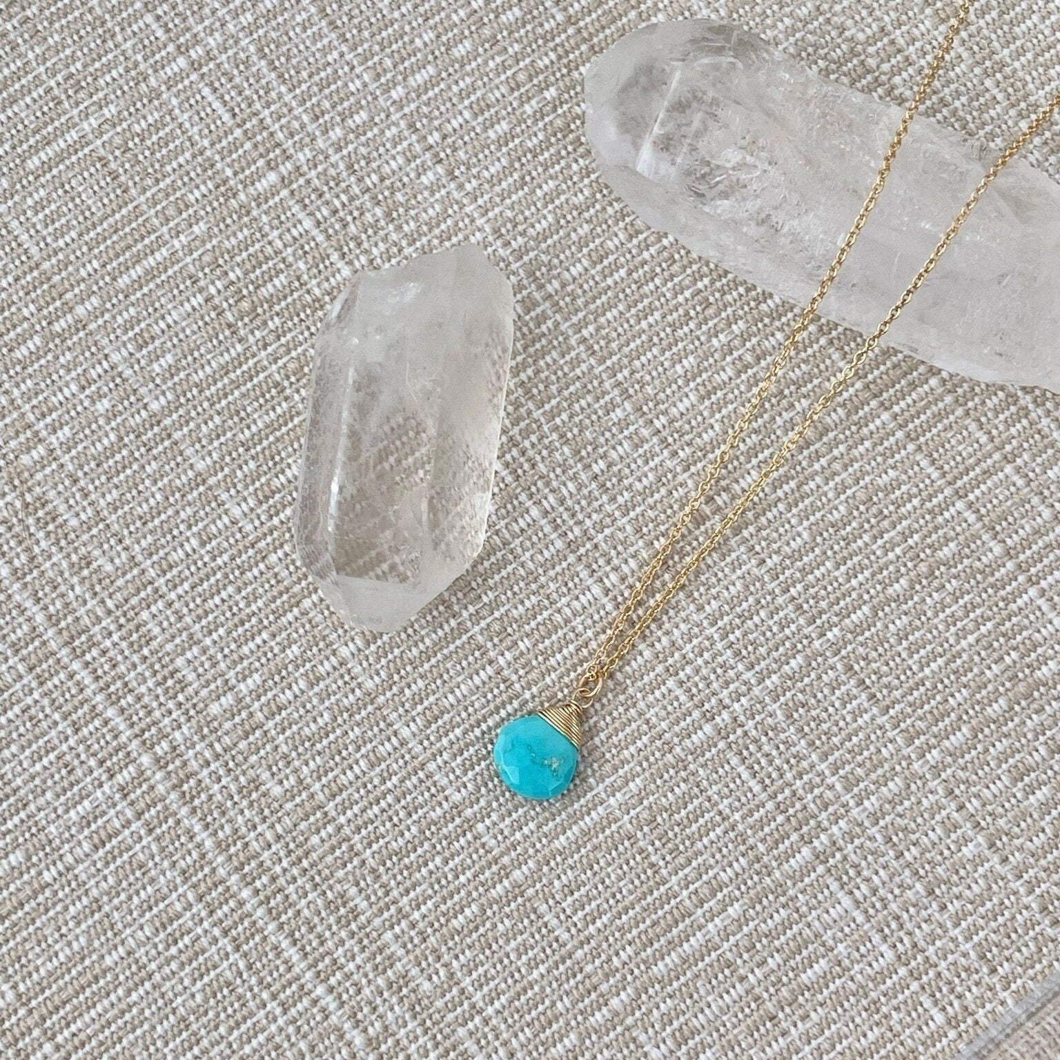 Turquoise Necklace, December Birthstone Hannah May Jewelry