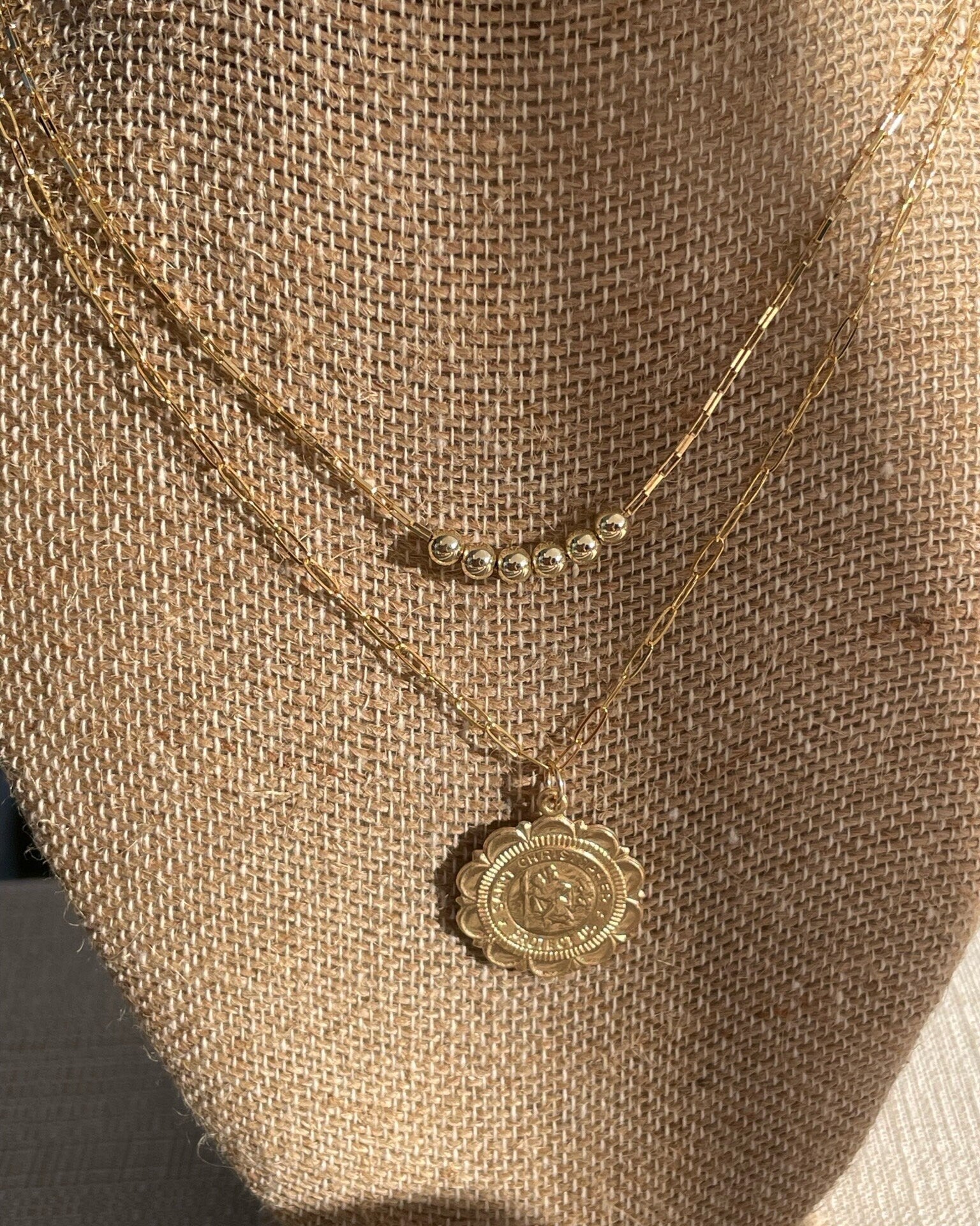 Gold Chain Necklace, Fidget Necklace, Layering Necklace Hannah May Jewelry