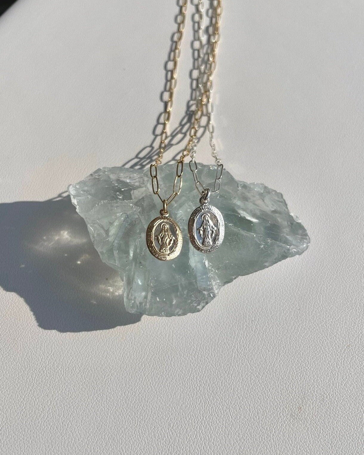 Mini Mother Mary Coin Necklace, Protection Necklace Hannah May Jewelry