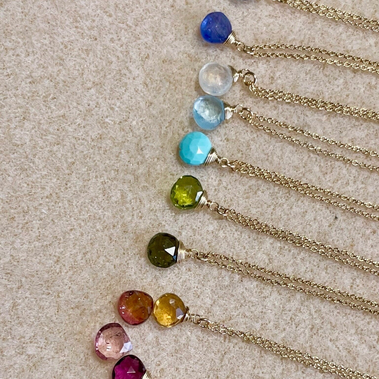 Peridot Necklace, August Birthstone Hannah May Jewelry