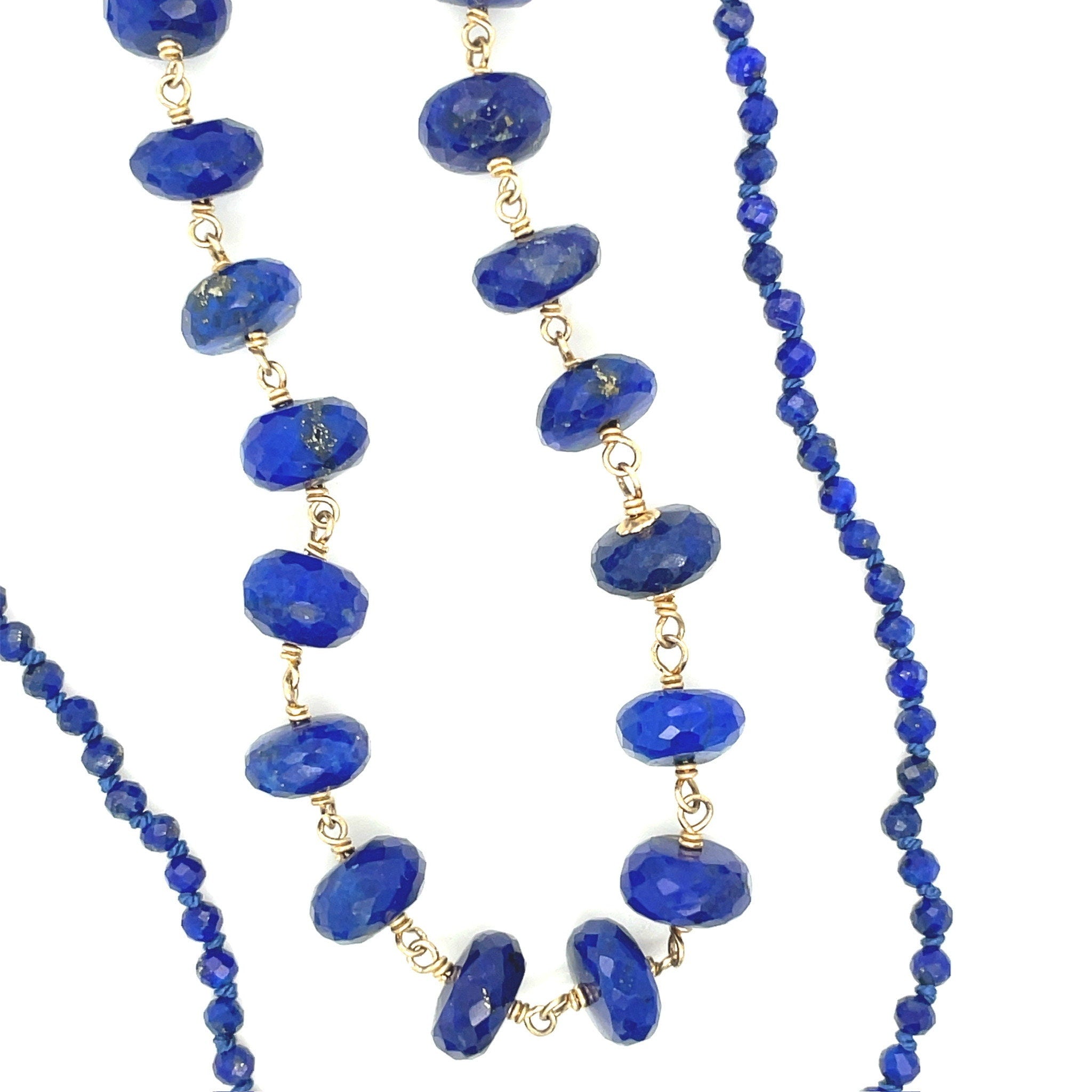 Lapis Lazuli Chain Link Necklace Hannah May Jewelry