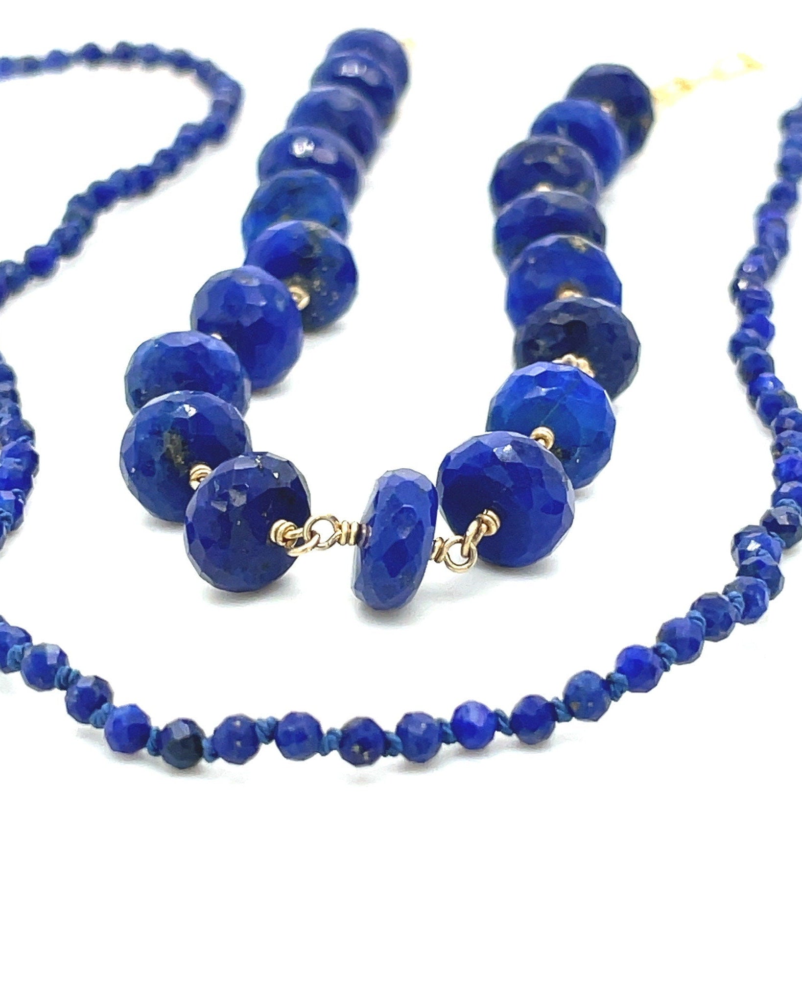 Lapis Lazuli Chain Link Necklace Hannah May Jewelry