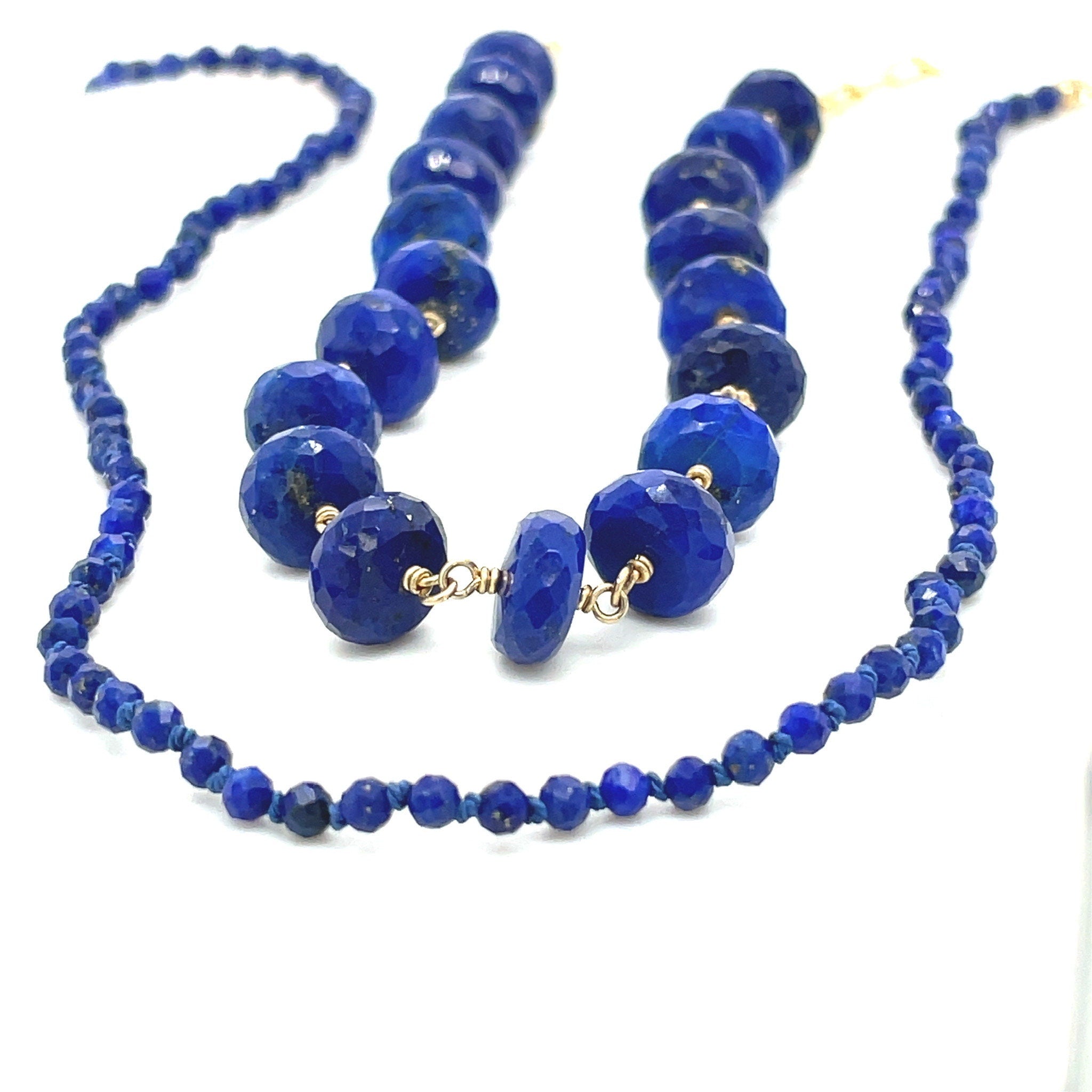 Lapis Lazuli Chain Link Necklace Hannah May Jewelry