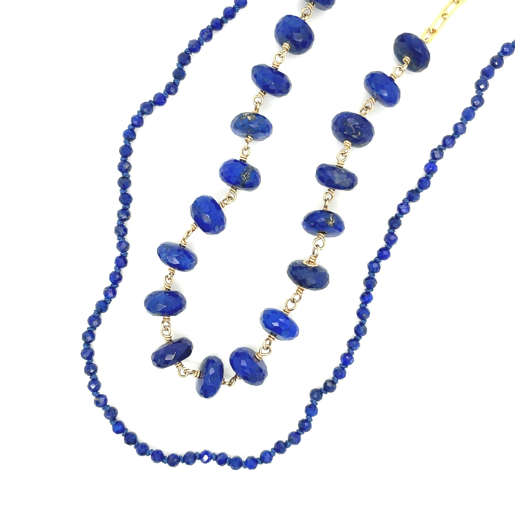 Lapis Lazuli Chain Link Necklace Hannah May Jewelry
