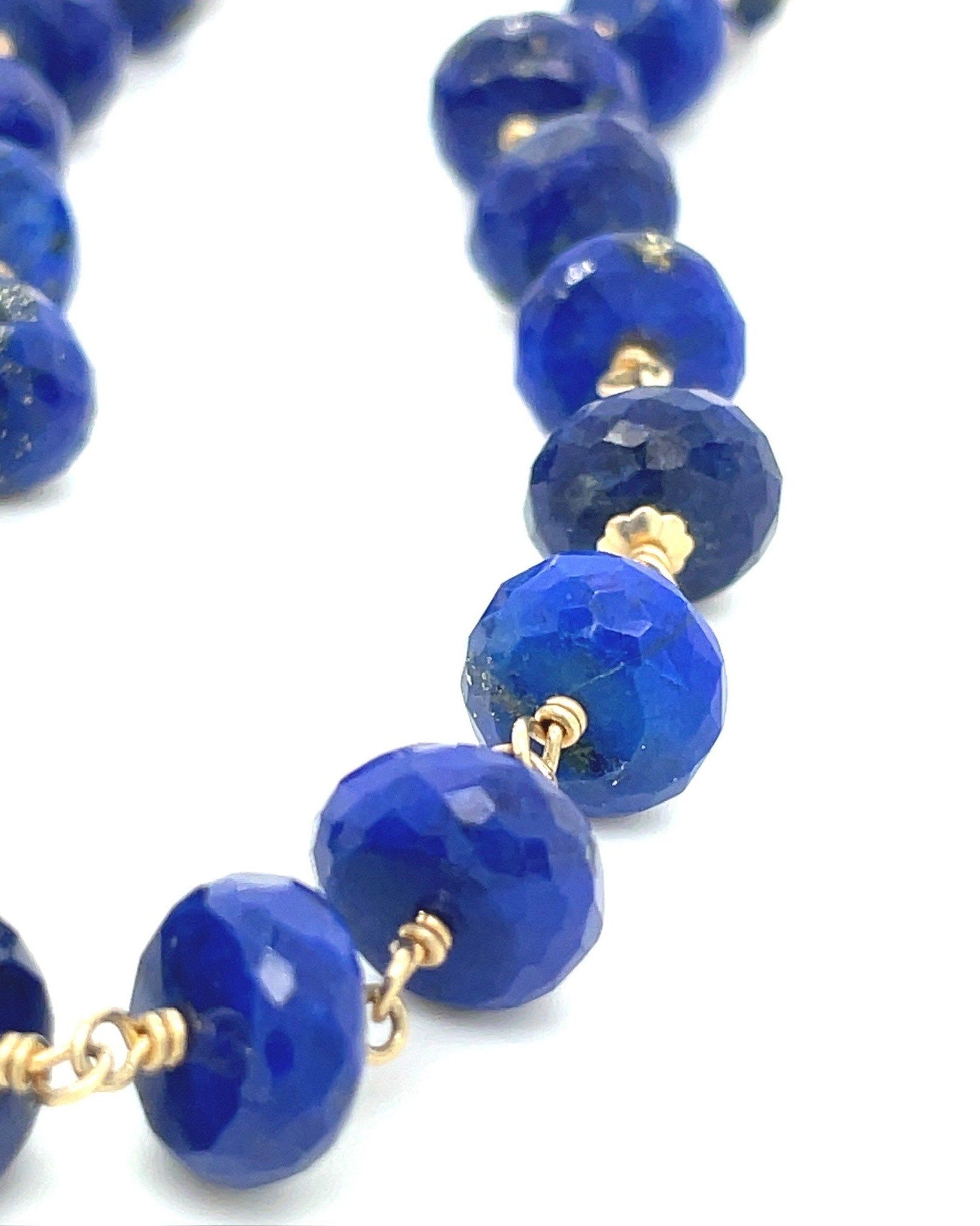 Lapis Lazuli Chain Link Necklace Hannah May Jewelry