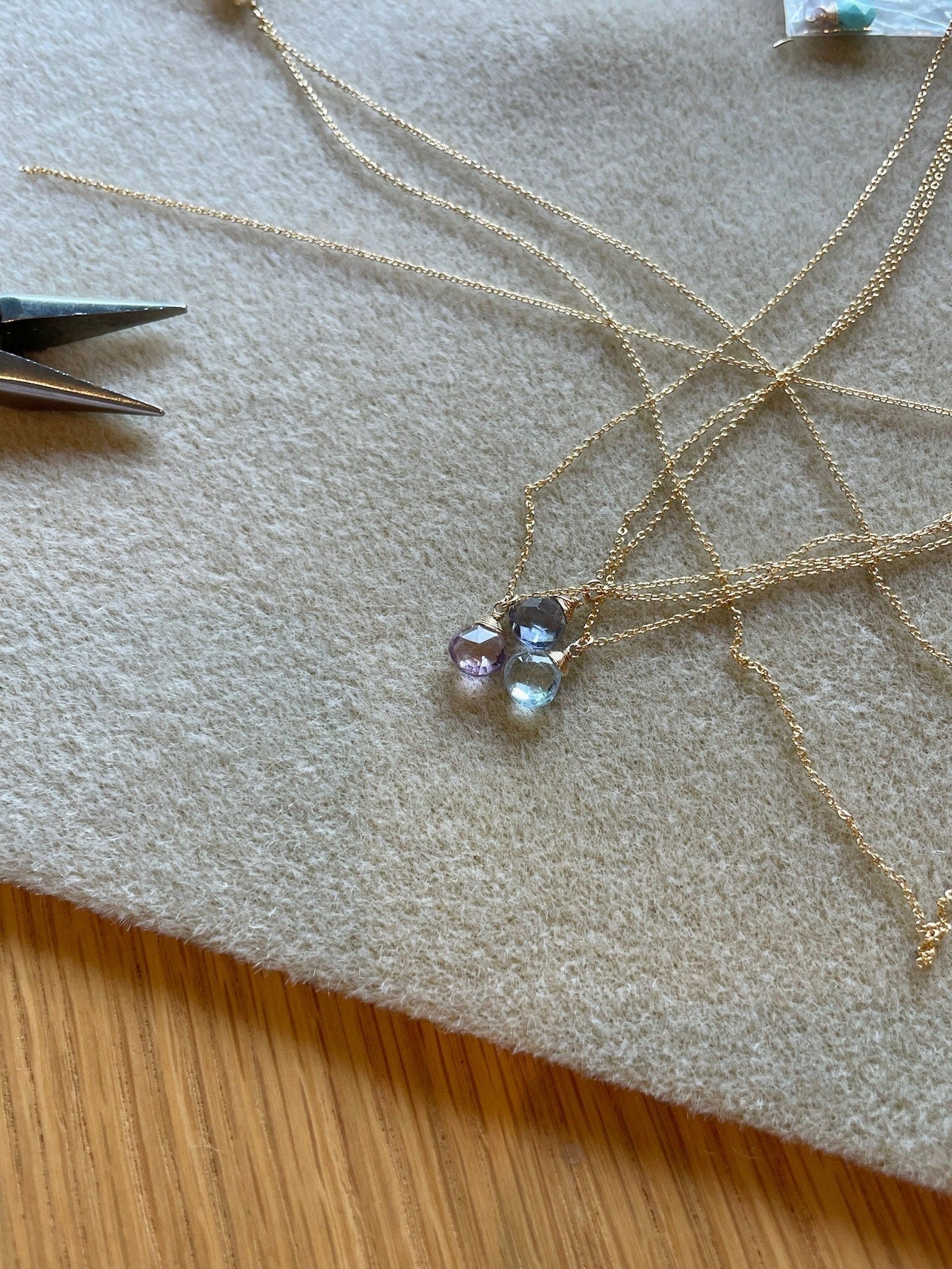Iolite Necklace, September Birthstone Hannah May Jewelry