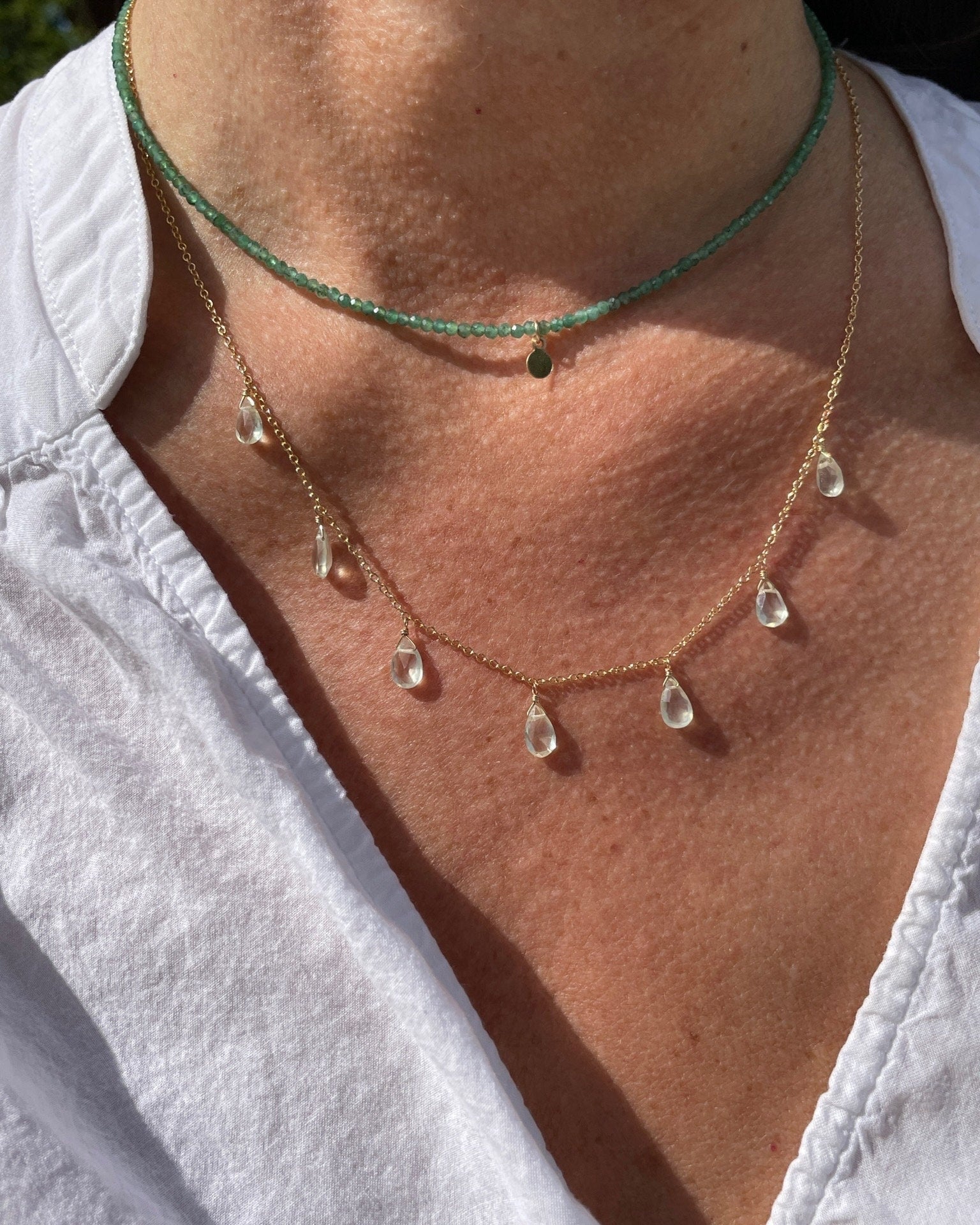 Cleopatra Gemstone Necklace Hannah May Jewelry