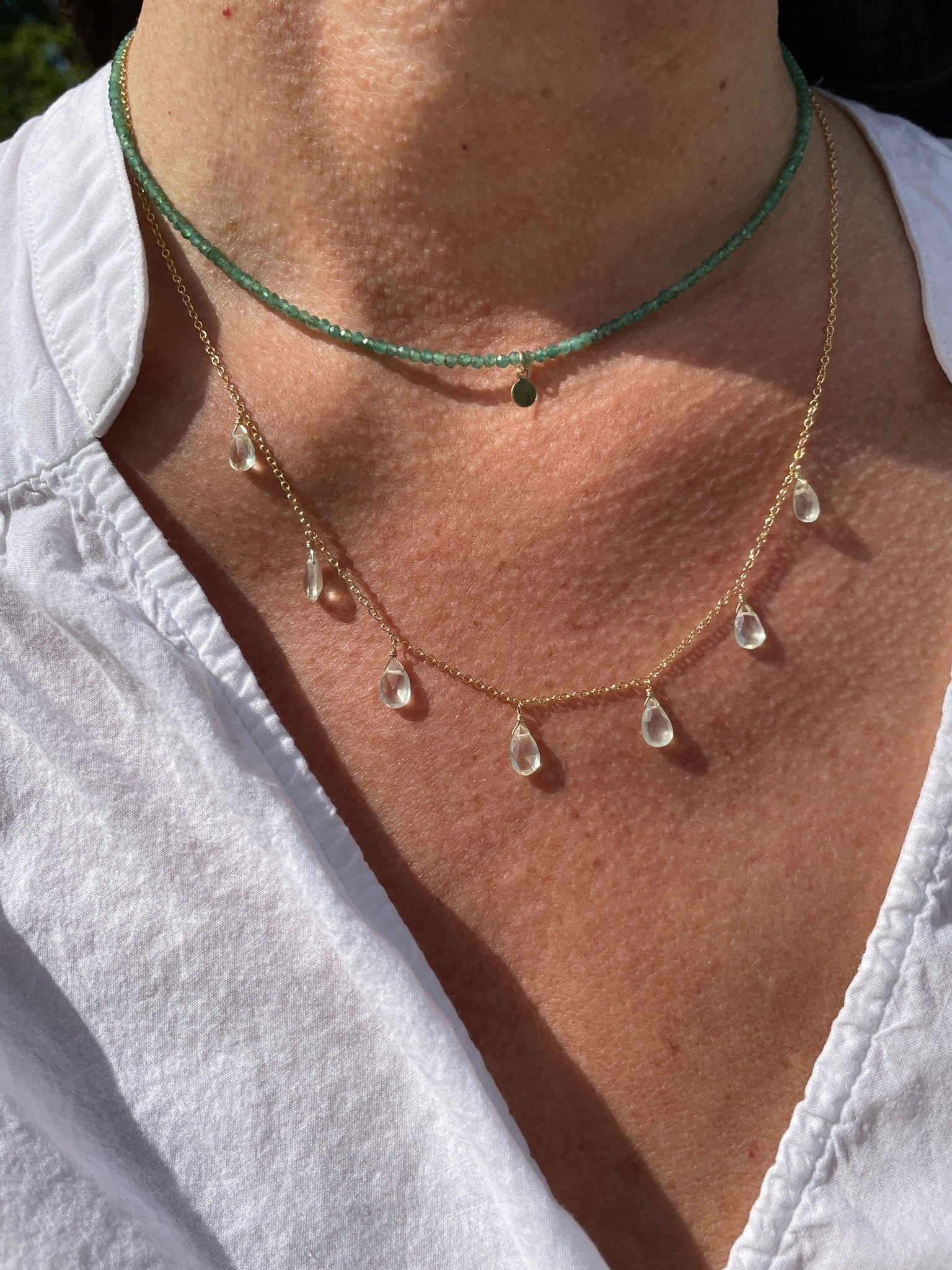 Cleopatra Gemstone Necklace Hannah May Jewelry