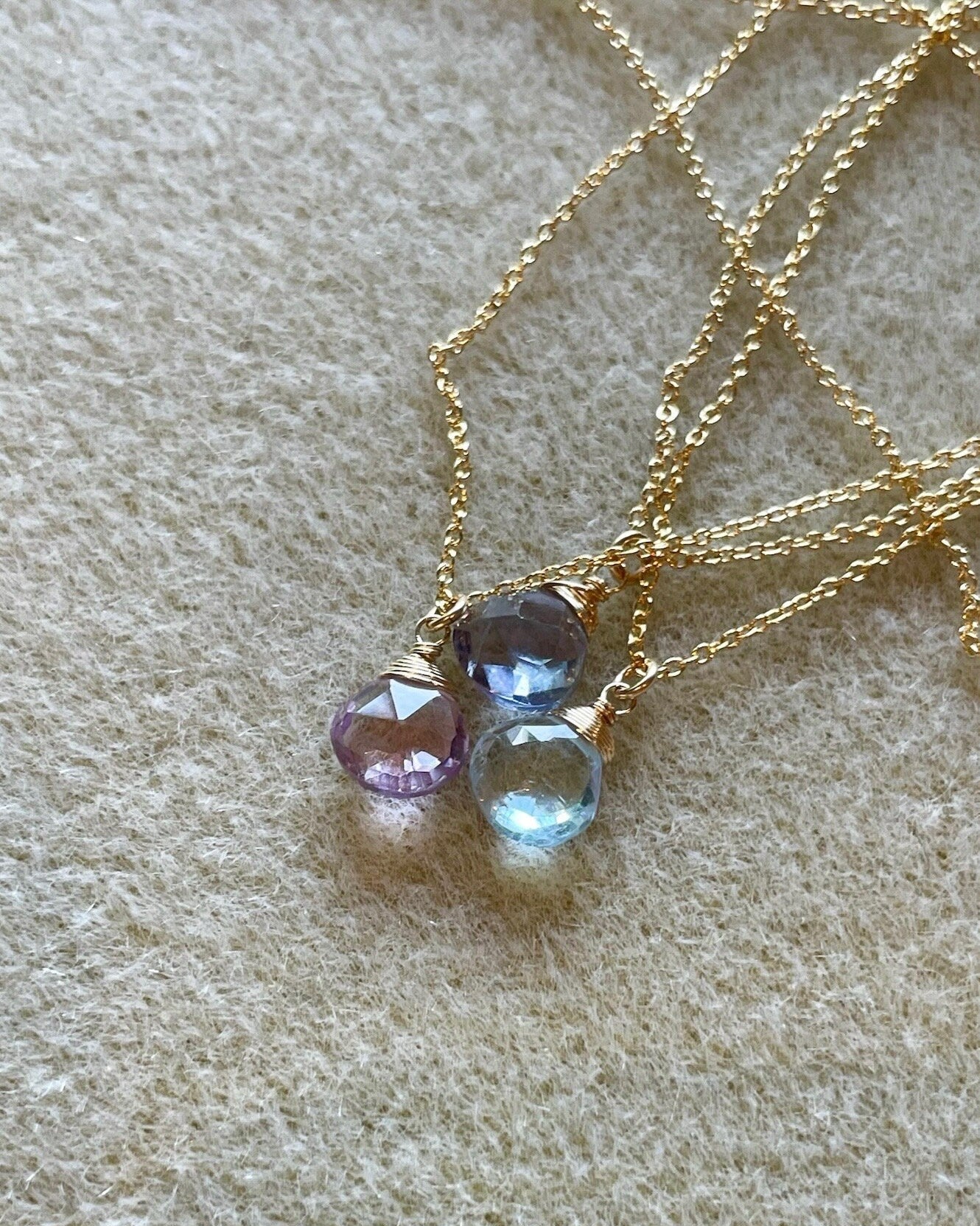 Iolite Necklace, September Birthstone Hannah May Jewelry