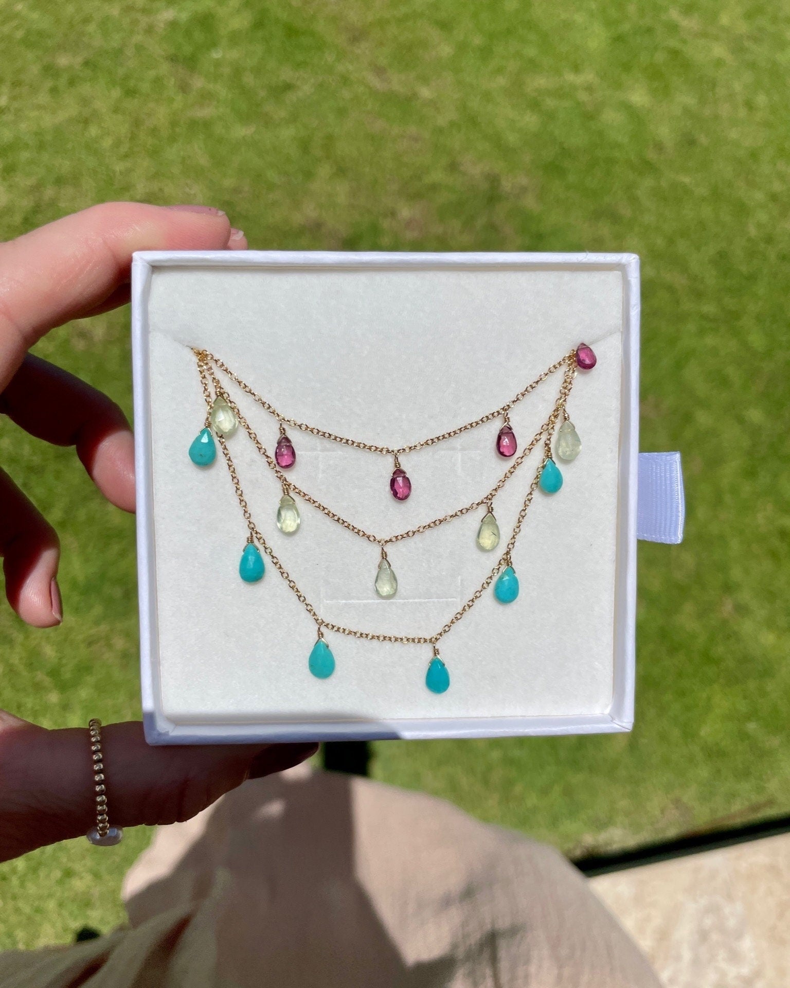 Cleopatra Gemstone Necklace Hannah May Jewelry