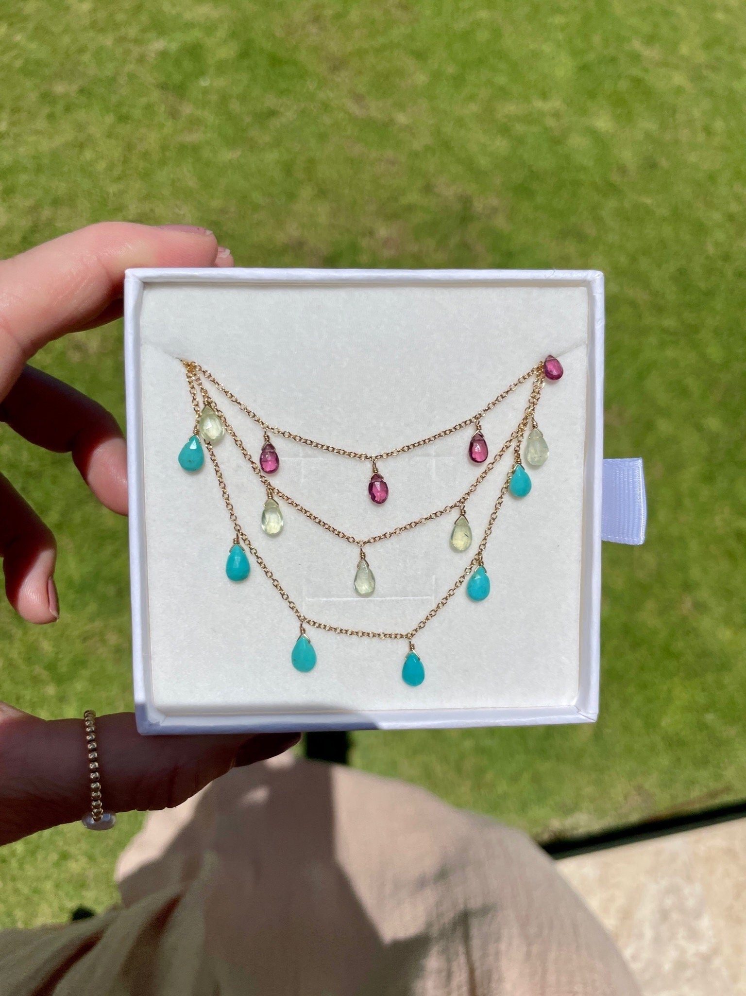 Cleopatra Gemstone Necklace Hannah May Jewelry