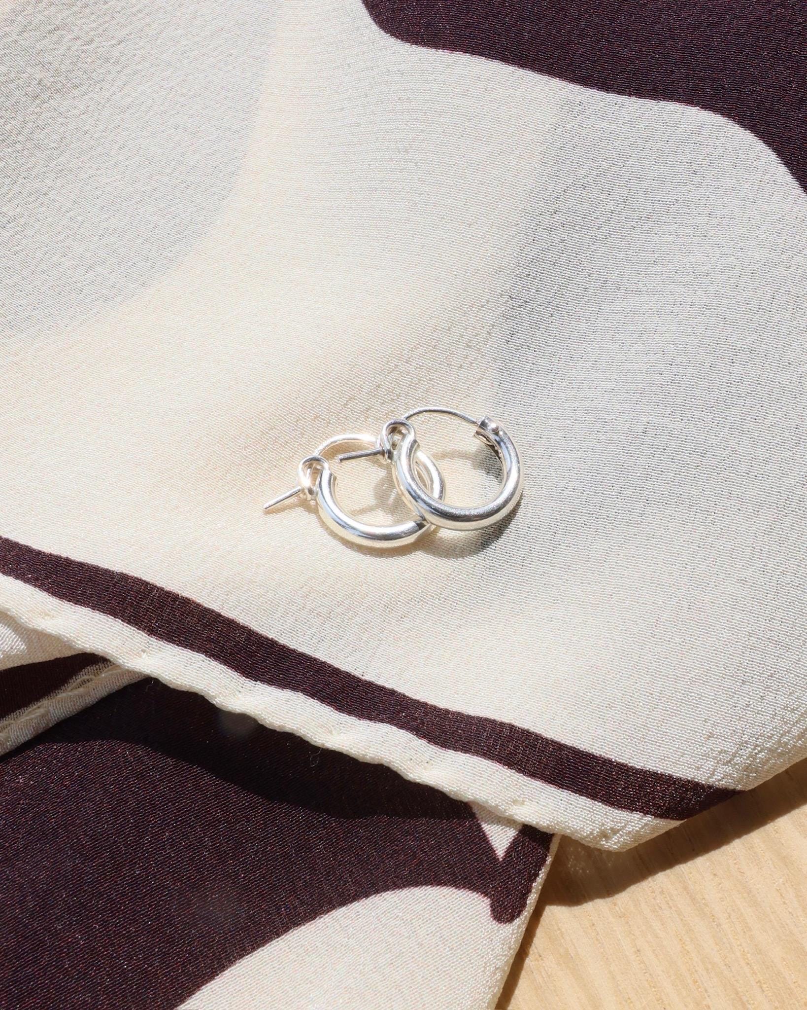 Gold Hoop Earrings – 14k Gold-Filled or Sterling Silver, Waterproof, 12mm, 18mm Hannah May Jewelry