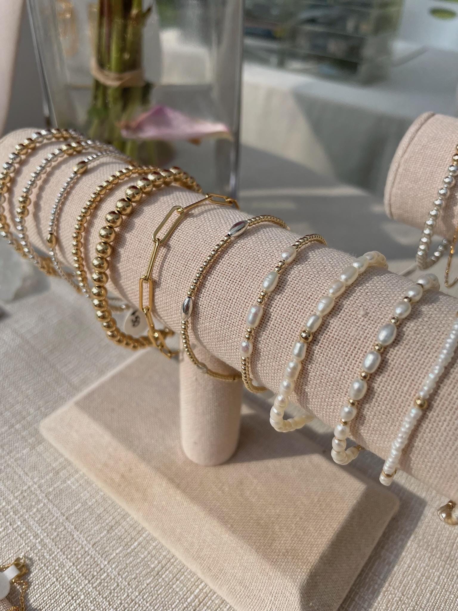 Beaded Rice Pearl Bracelet Hannah May Jewelry