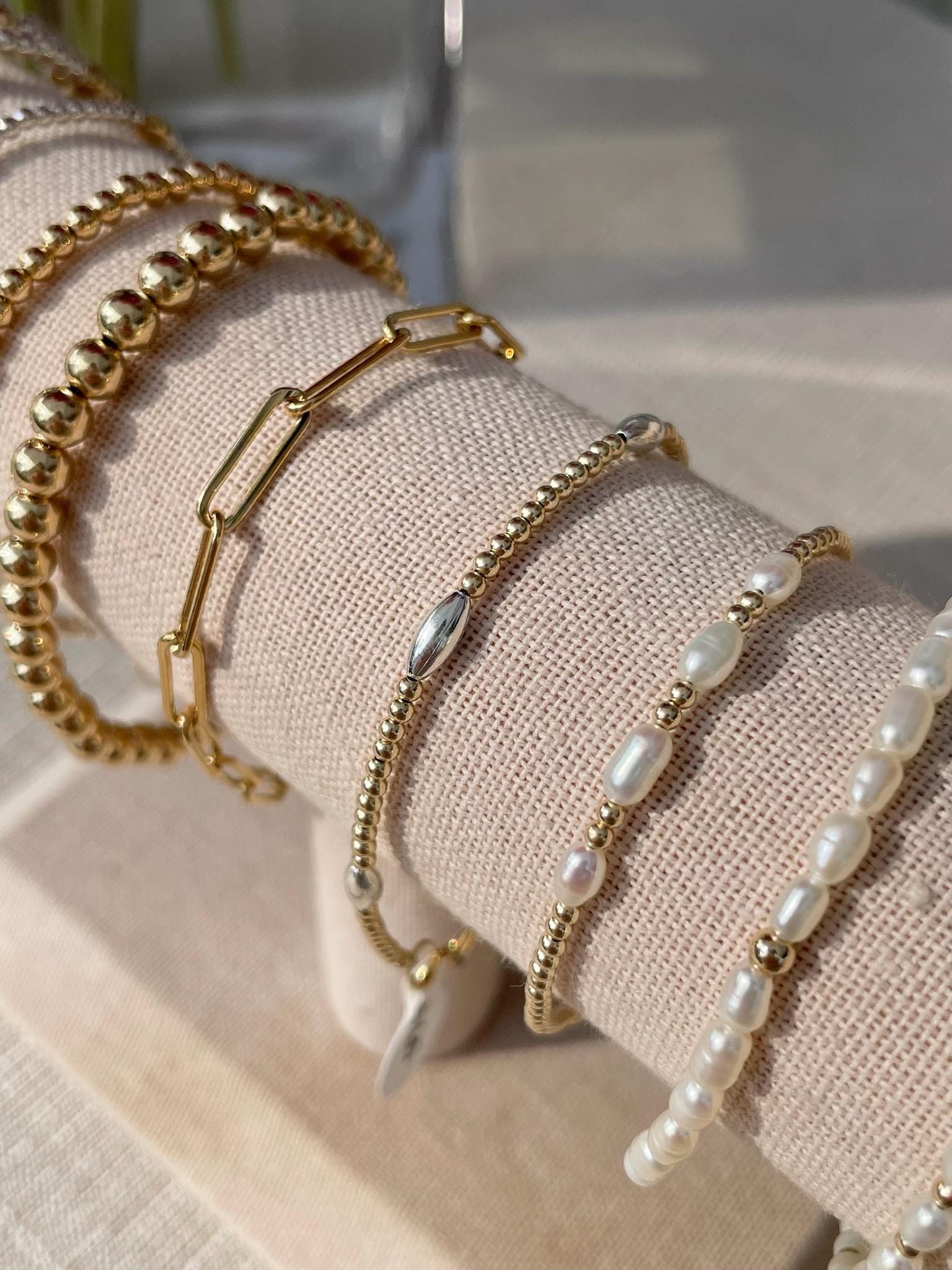 Beaded Rice Pearl Bracelet Hannah May Jewelry