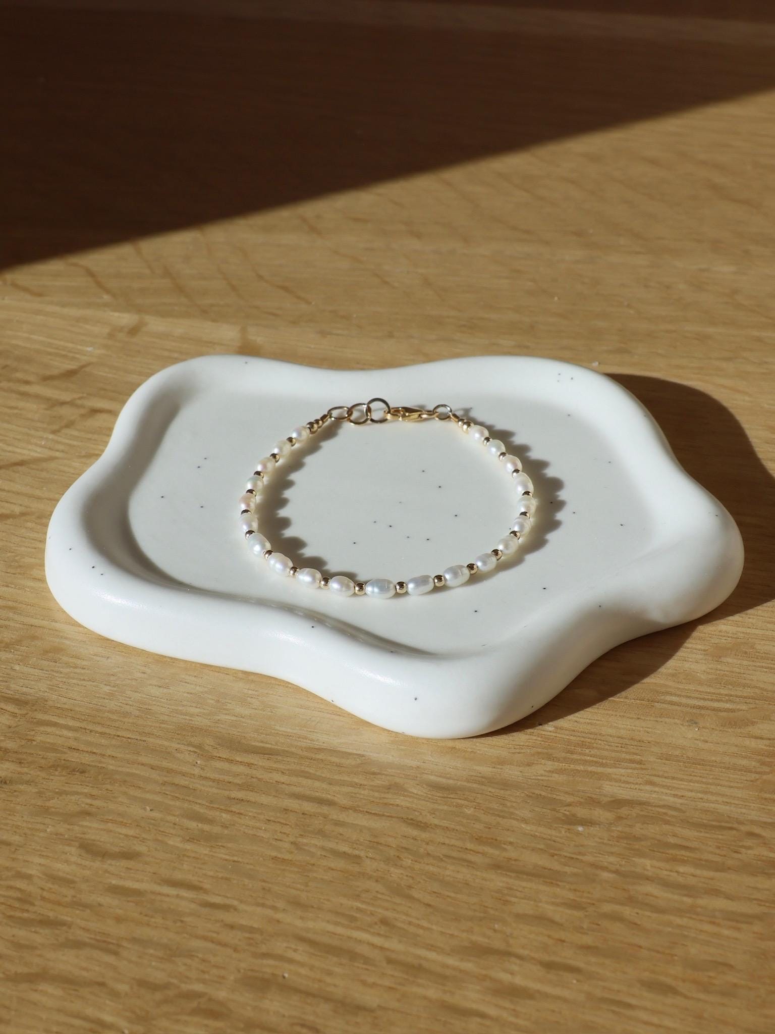 Beaded Rice Pearl Bracelet Hannah May Jewelry