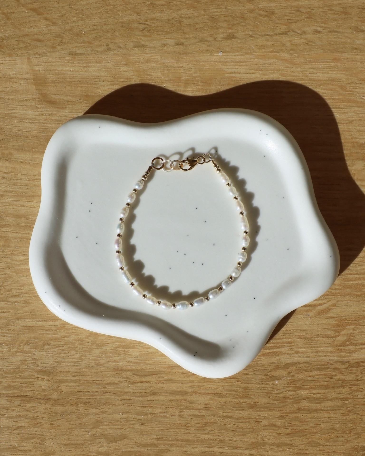 Beaded Rice Pearl Bracelet Hannah May Jewelry