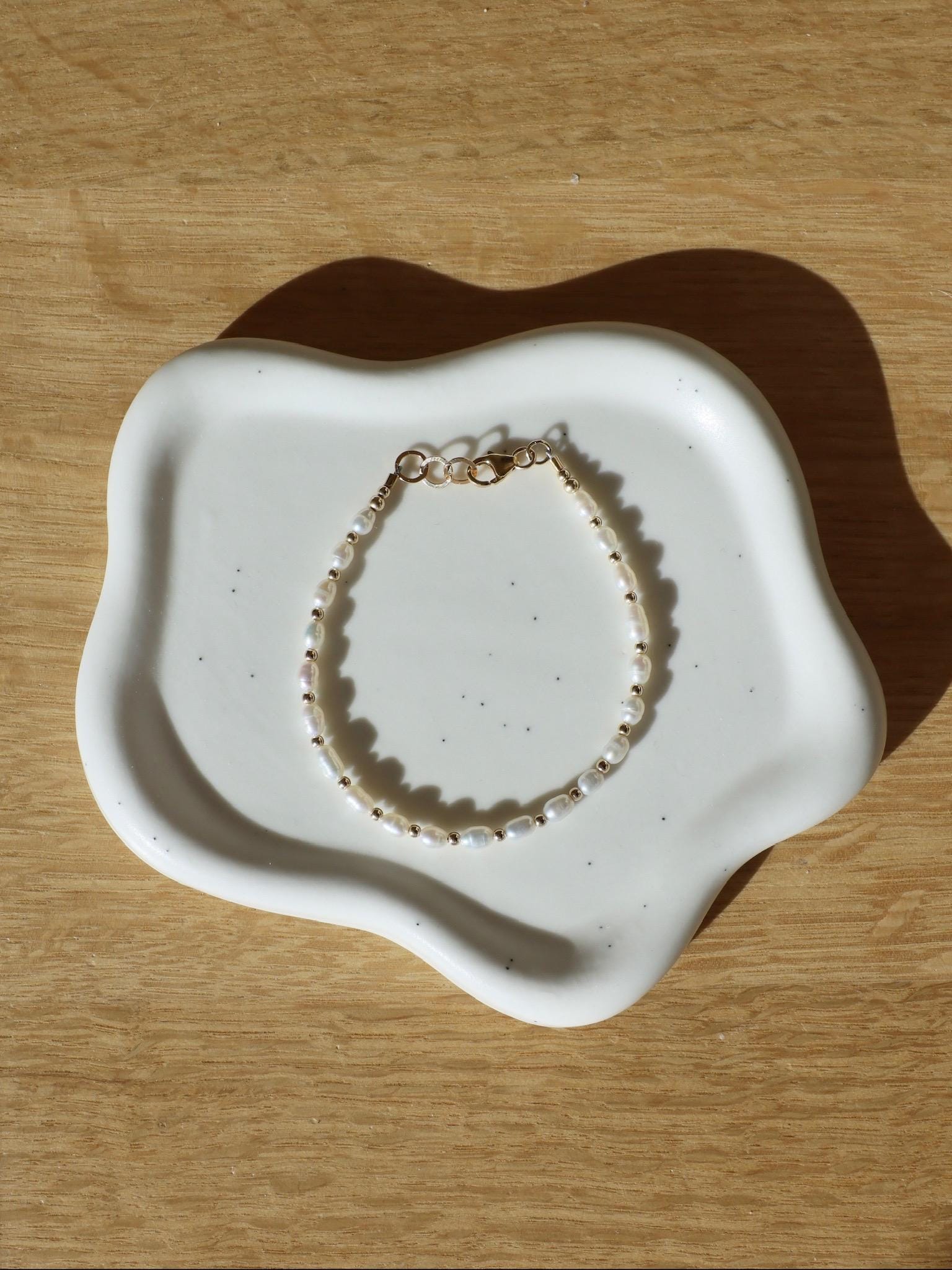 Beaded Rice Pearl Bracelet Hannah May Jewelry