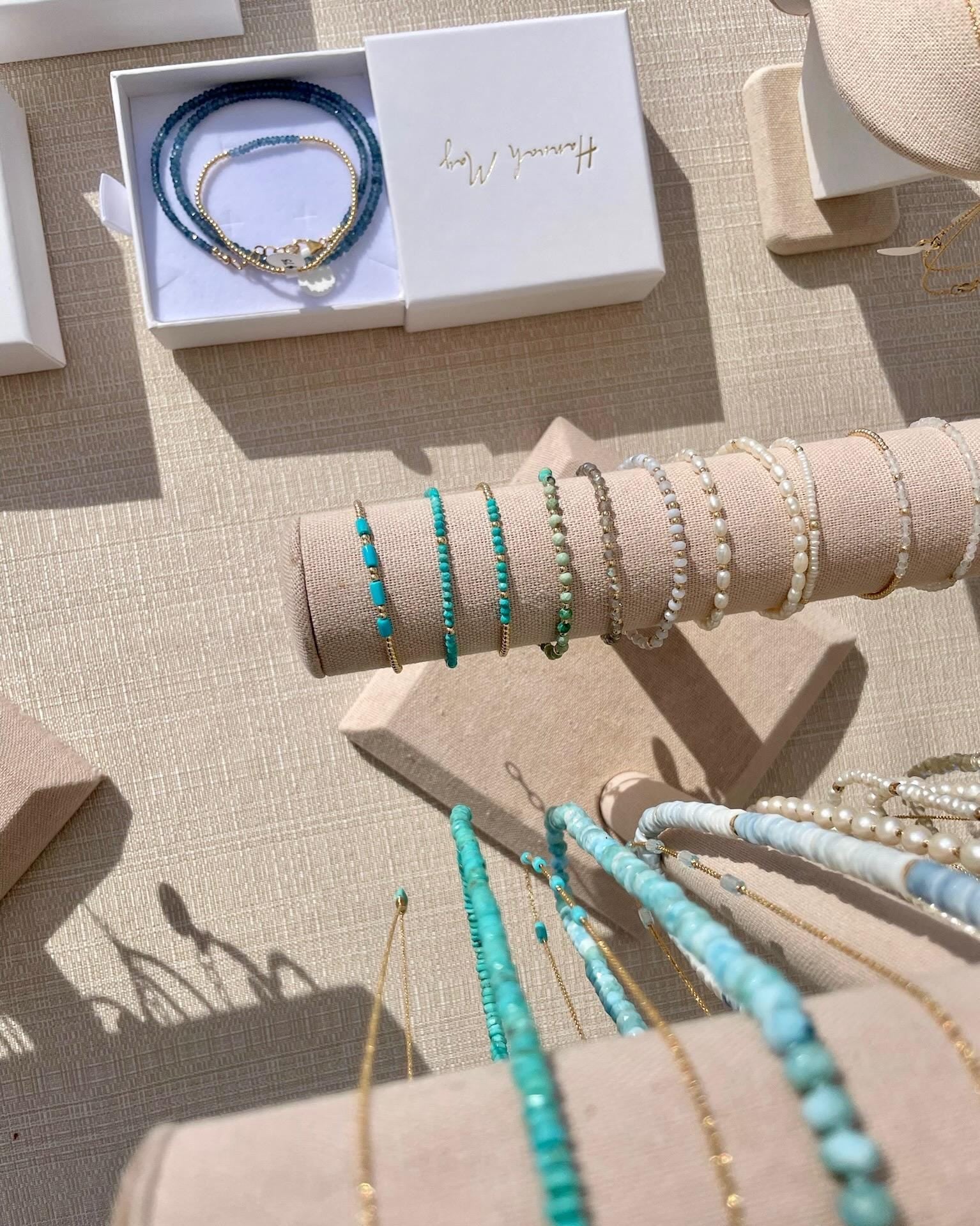 Gemstone Beaded Bracelet by Hannah May Jewelry
