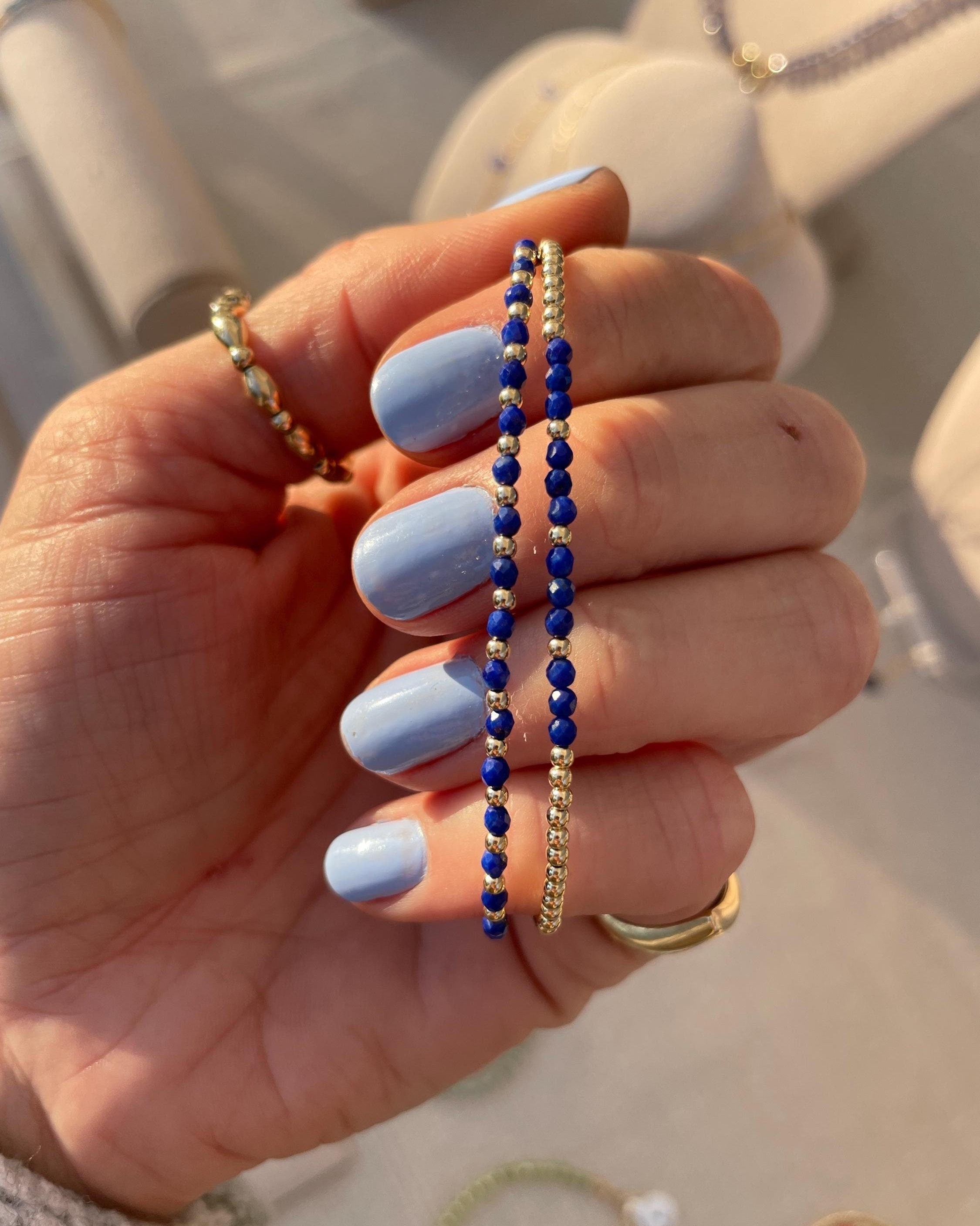 Gemstone Beaded Bracelet by Hannah May Jewelry