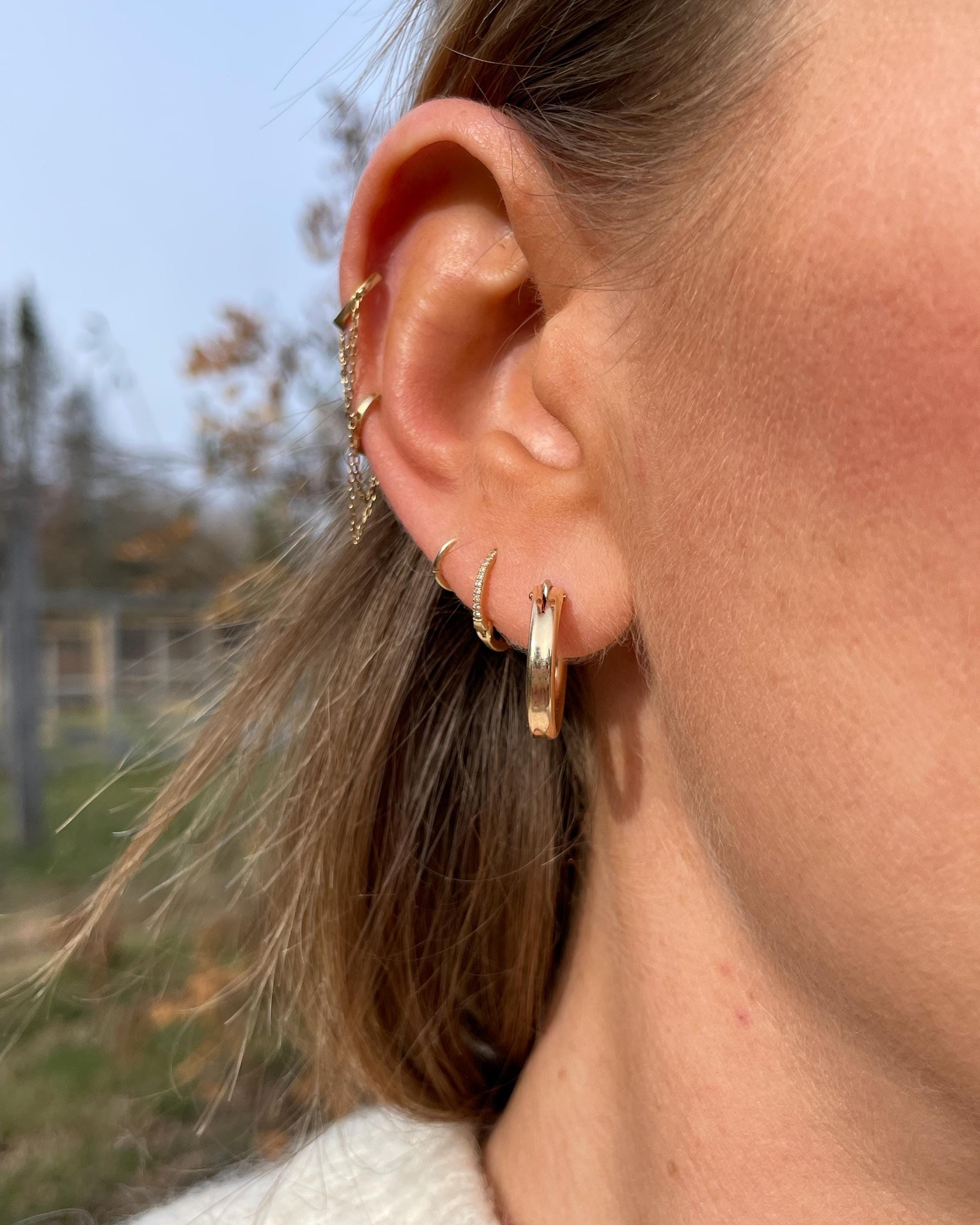 Classic Gold Filled Hoop Earrings by Hannah May Jewelry
