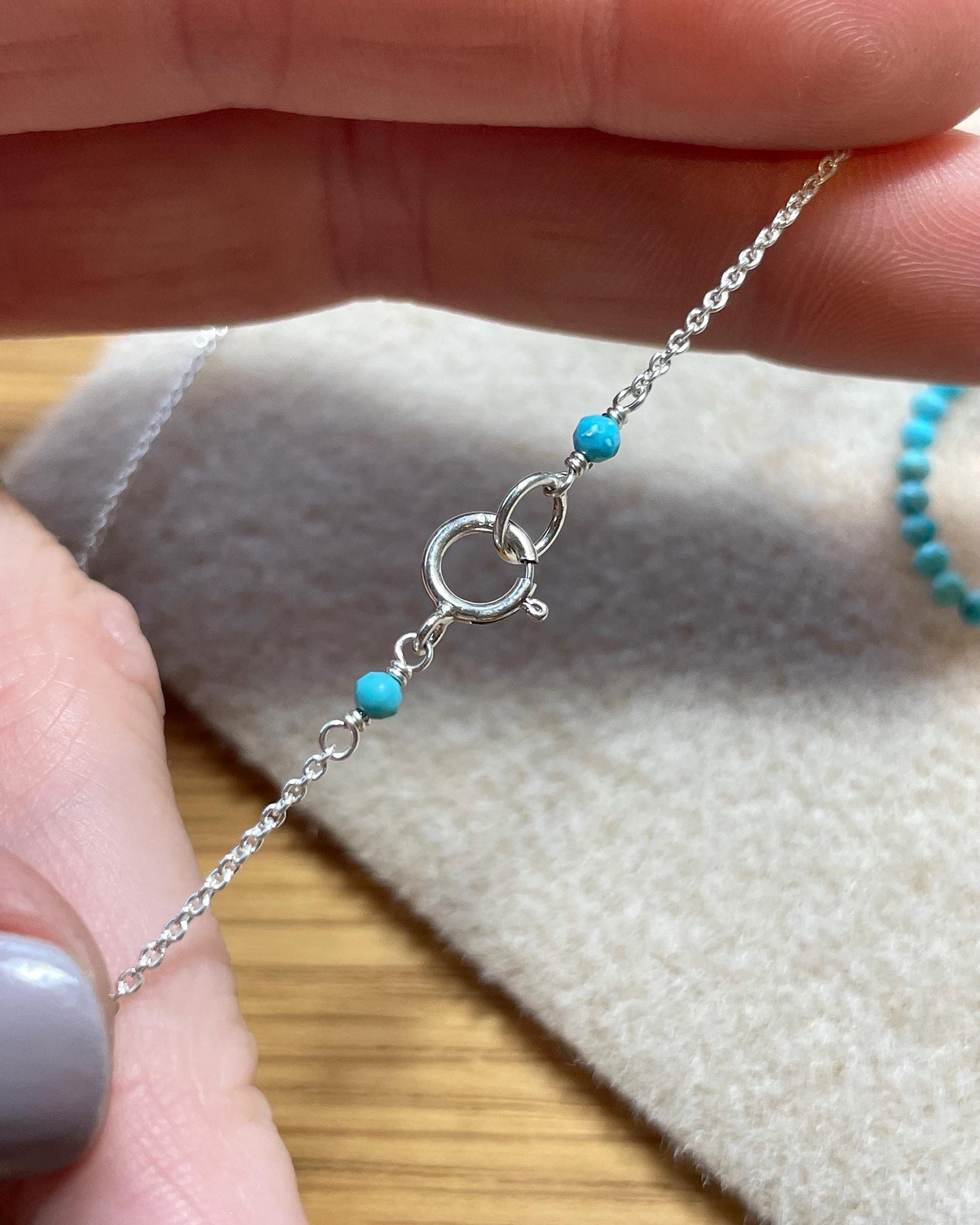 Turquoise Necklace, December Birthstone Hannah May Jewelry