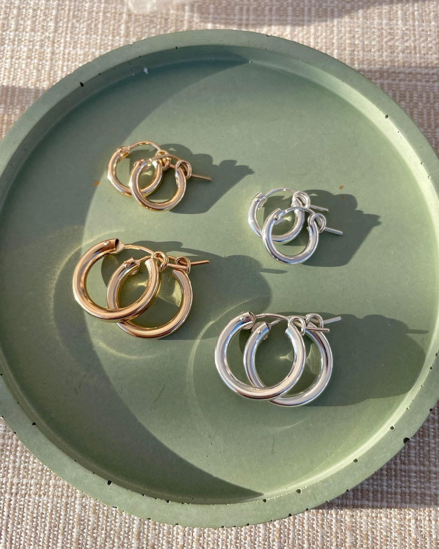 Classic Gold Filled Hoop Earrings by Hannah May Jewelry