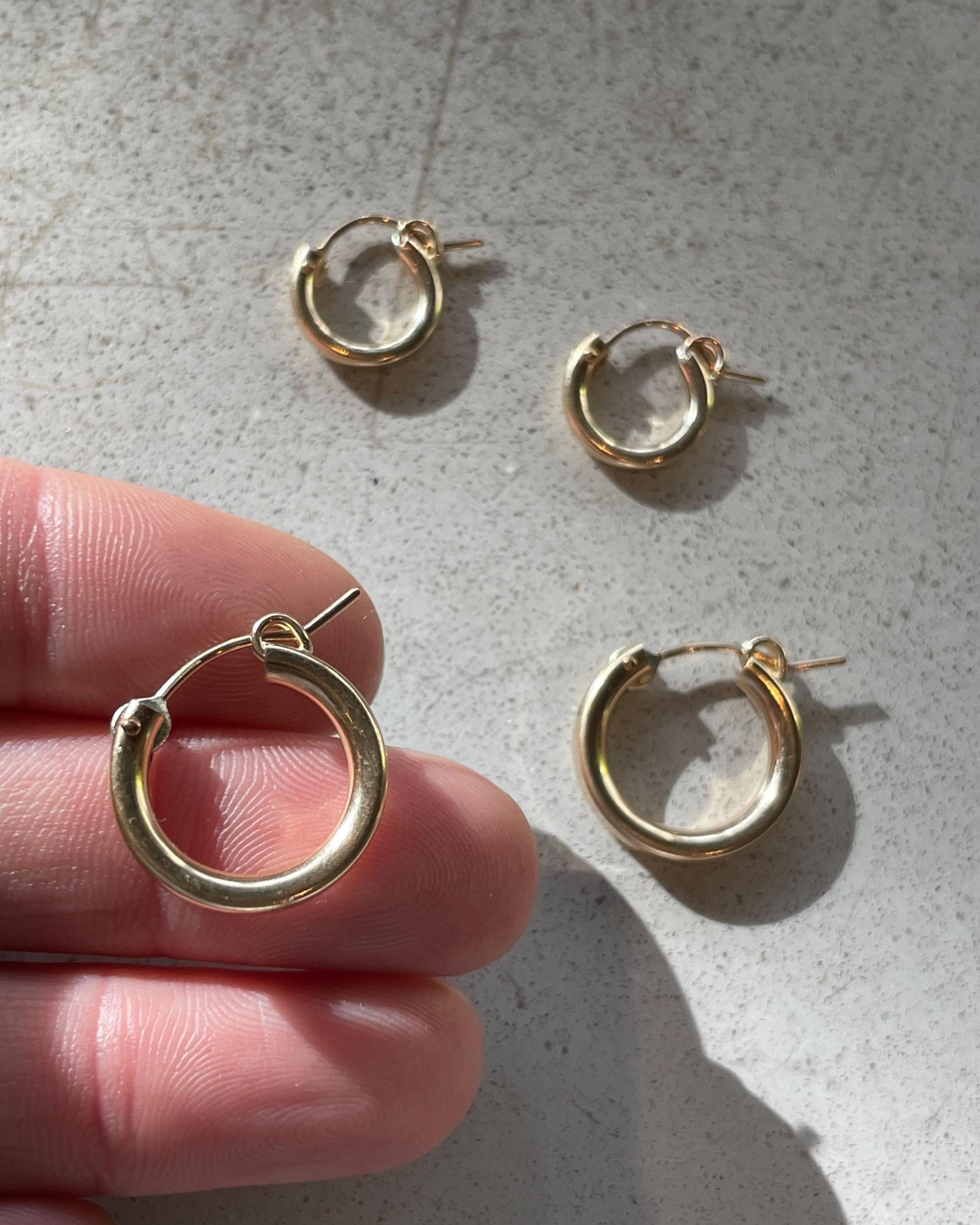 Classic Gold Filled Hoop Earrings by Hannah May Jewelry
