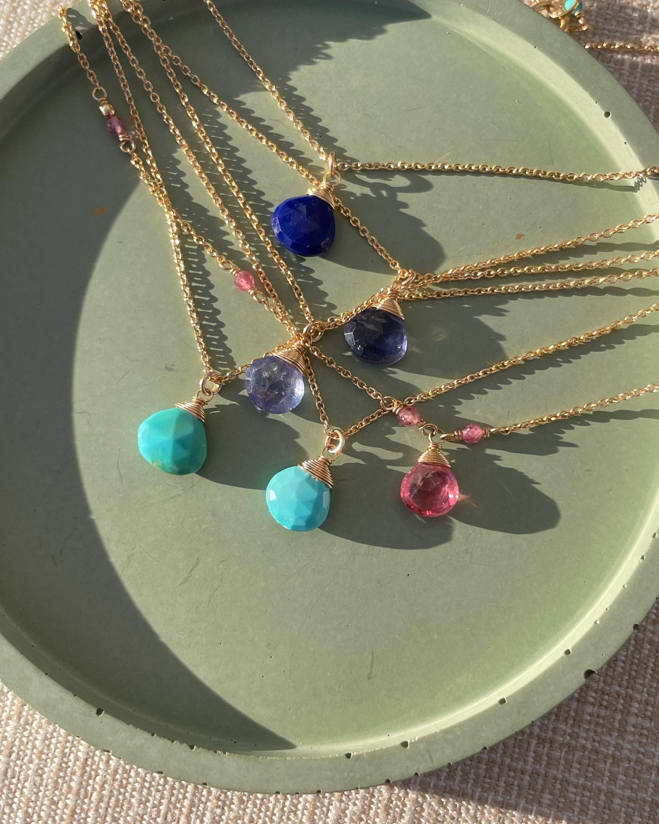 Turquoise Necklace, December Birthstone Hannah May Jewelry