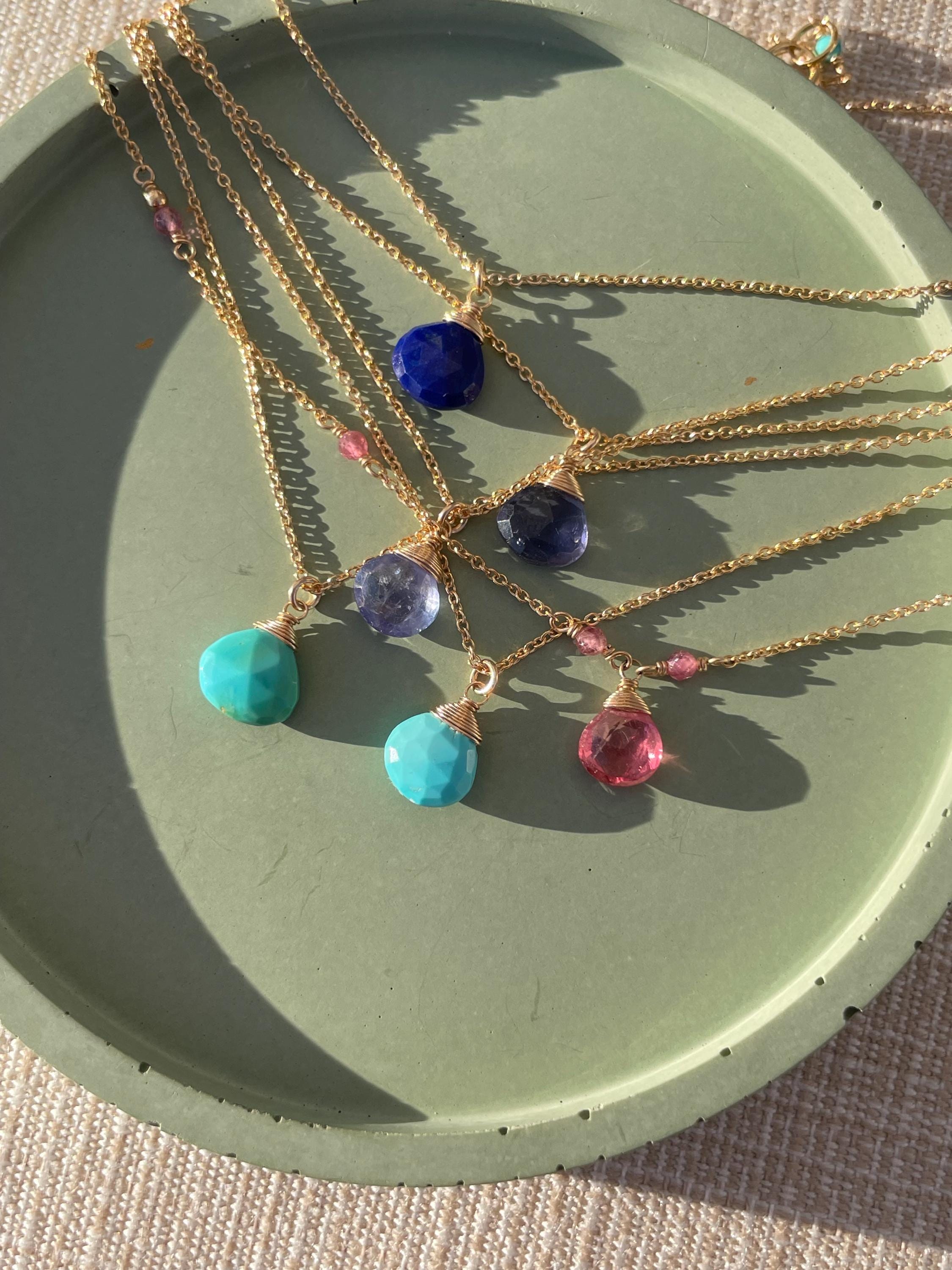 Turquoise Necklace, December Birthstone Hannah May Jewelry